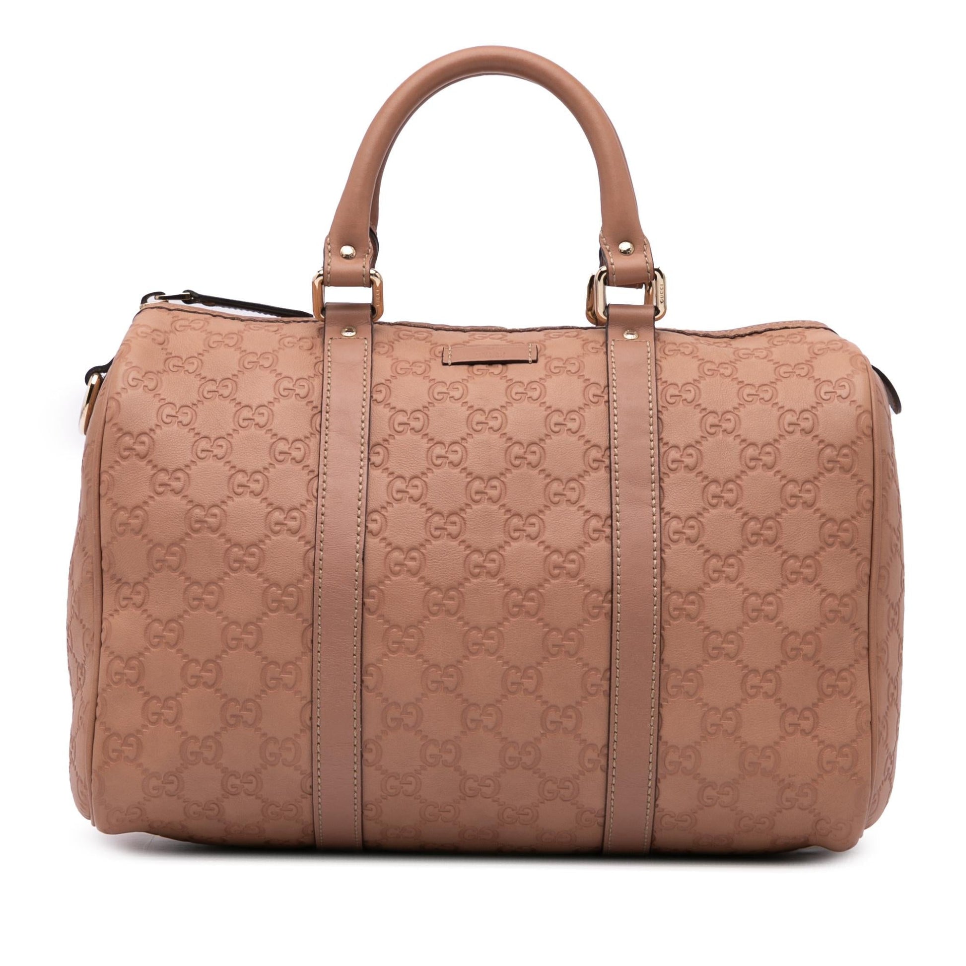 Gucci Guccissima Boston Calf Pink Satchel Bag