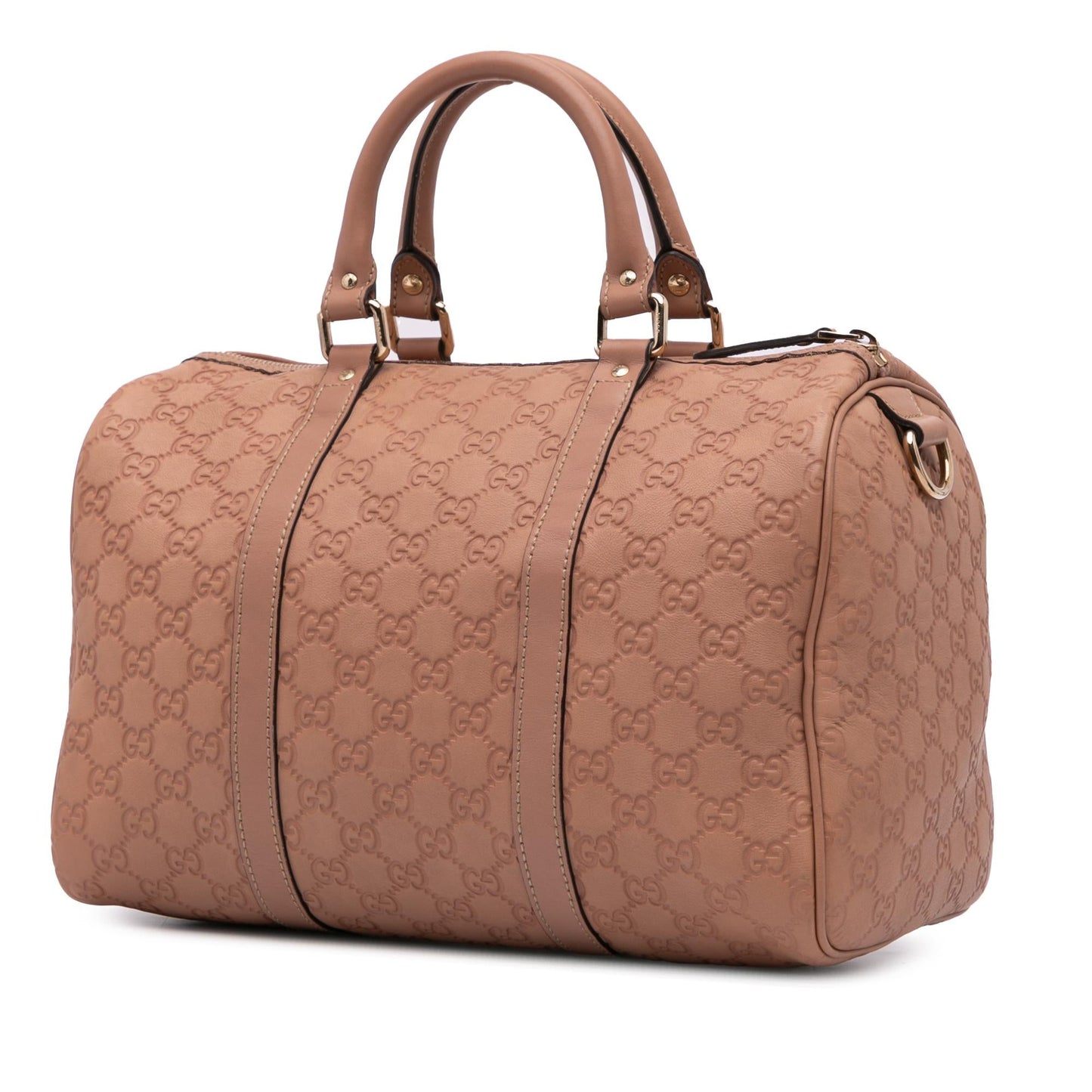 Gucci Guccissima Boston Calf Pink Satchel Bag