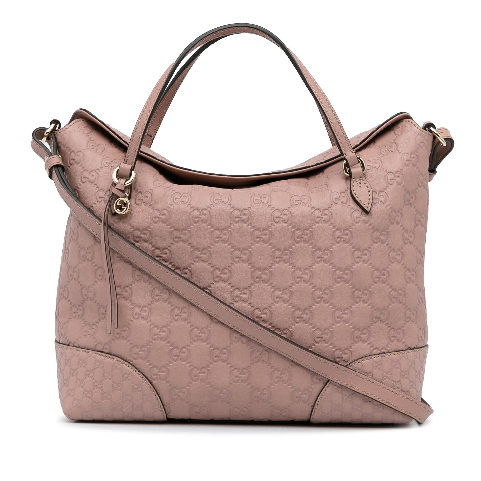 Gucci Guccissima Bree SHG-Bnxq3u Calf Pink Satchel Bag