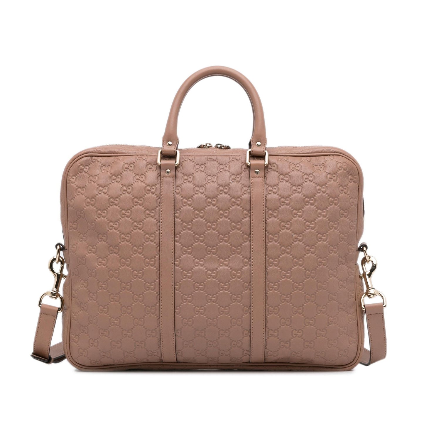 Gucci Guccissima Briefcase SHG-yrlyXS Calf Brown Tote Bag