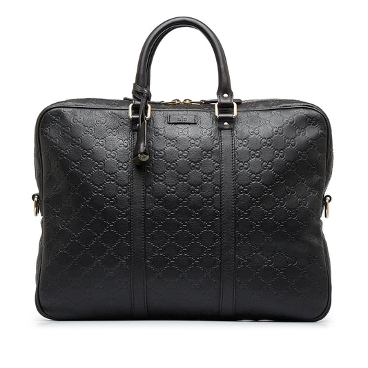 Gucci Guccissima Briefcase SHG-pCzGtf Calf Brown Tote Bag