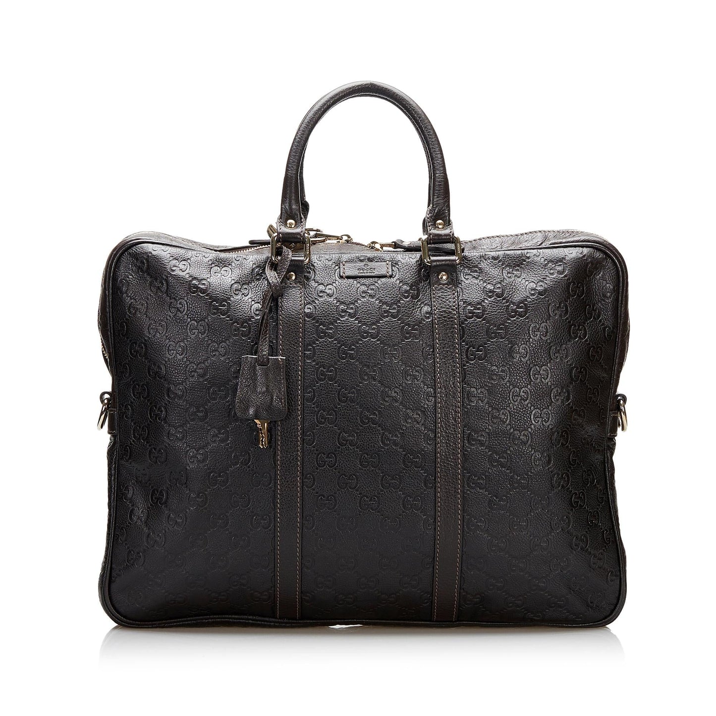 Gucci Guccissima Bright Briefcase SHG-8KluPf Calf Black Tote Bag