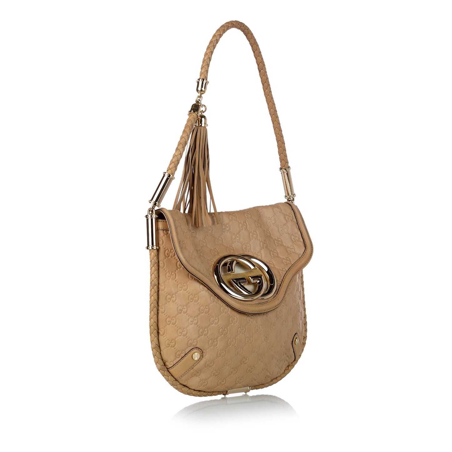 Gucci Guccissima Britt SHG Calf Brown Shoulder Bag