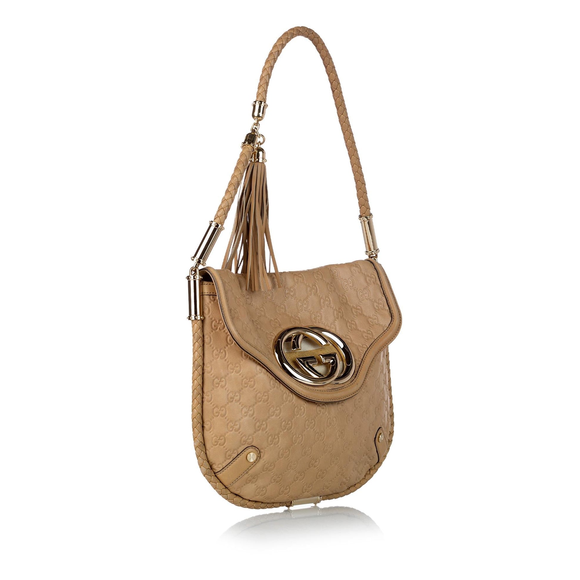 Gucci Guccissima Britt SHG Calf Brown Shoulder Bag
