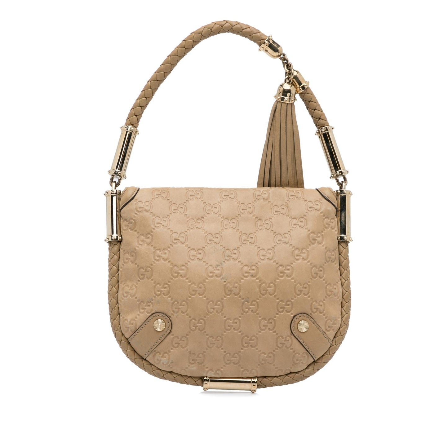 Gucci Guccissima Britt SHG-FQ733L Calf Brown Shoulder Bag