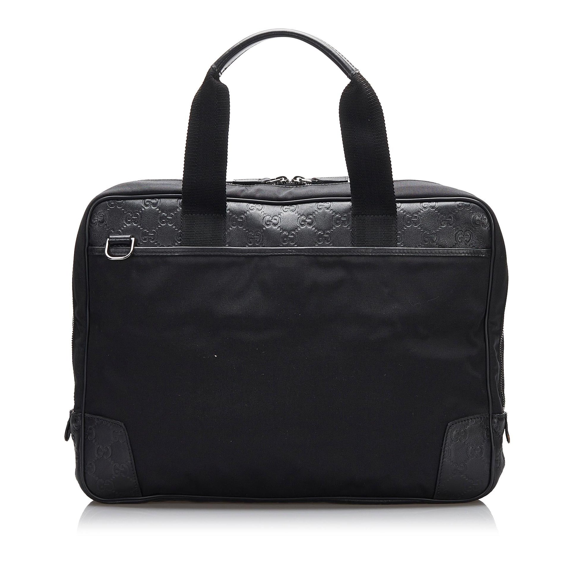 Gucci Guccissima Business SHG-dJeMmr Nylon Black Tote Bag