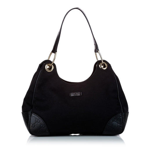 Gucci Guccissima SHG Canvas Black Shoulder Bag