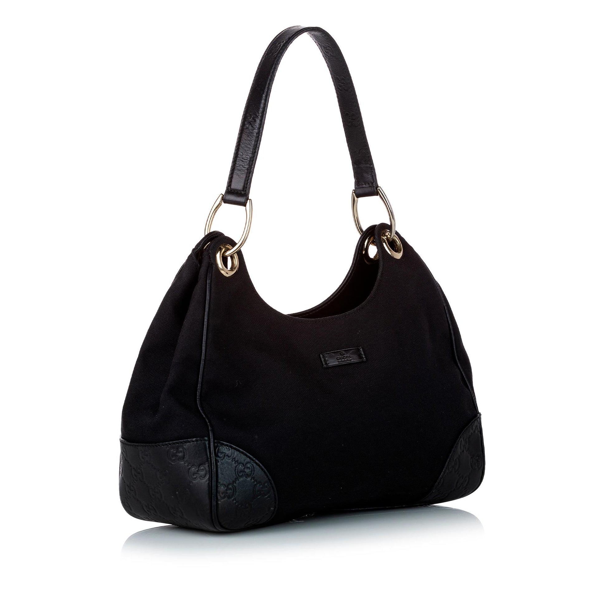 Gucci Guccissima SHG Canvas Black Shoulder Bag