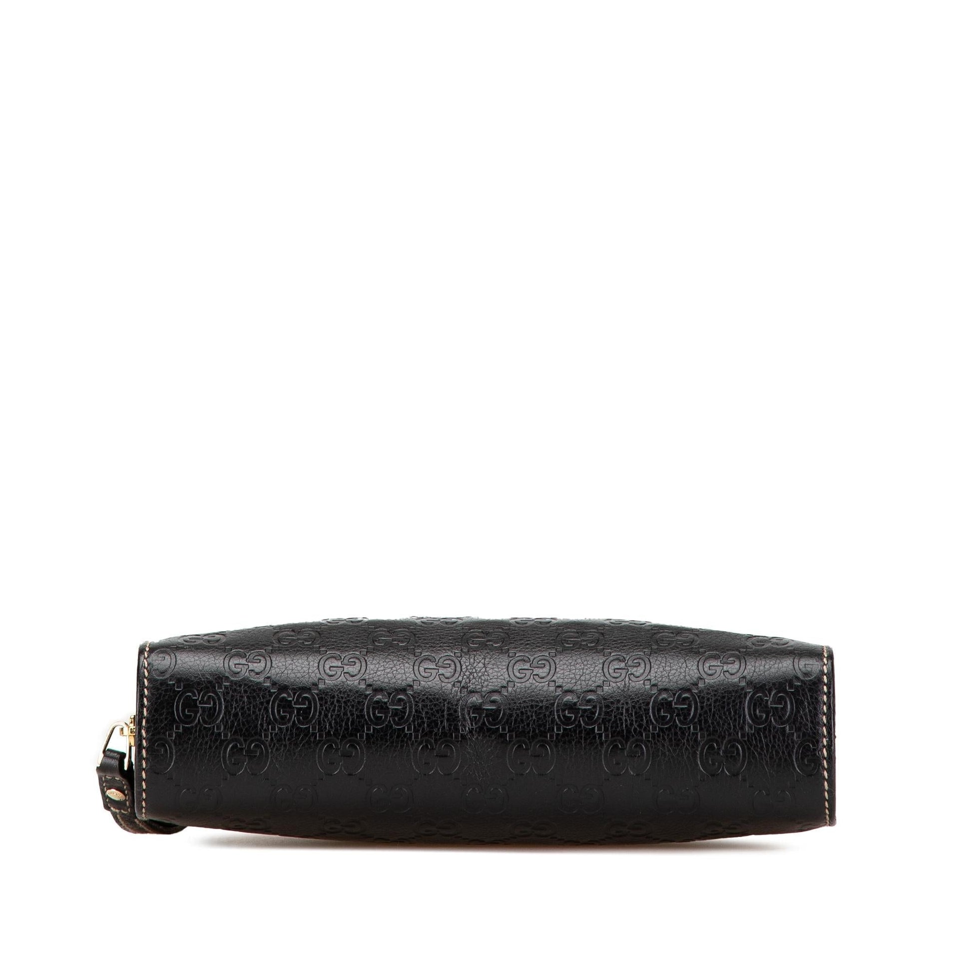 Gucci Guccissima SHG-KaSioJ Calf Black Clutch Bag