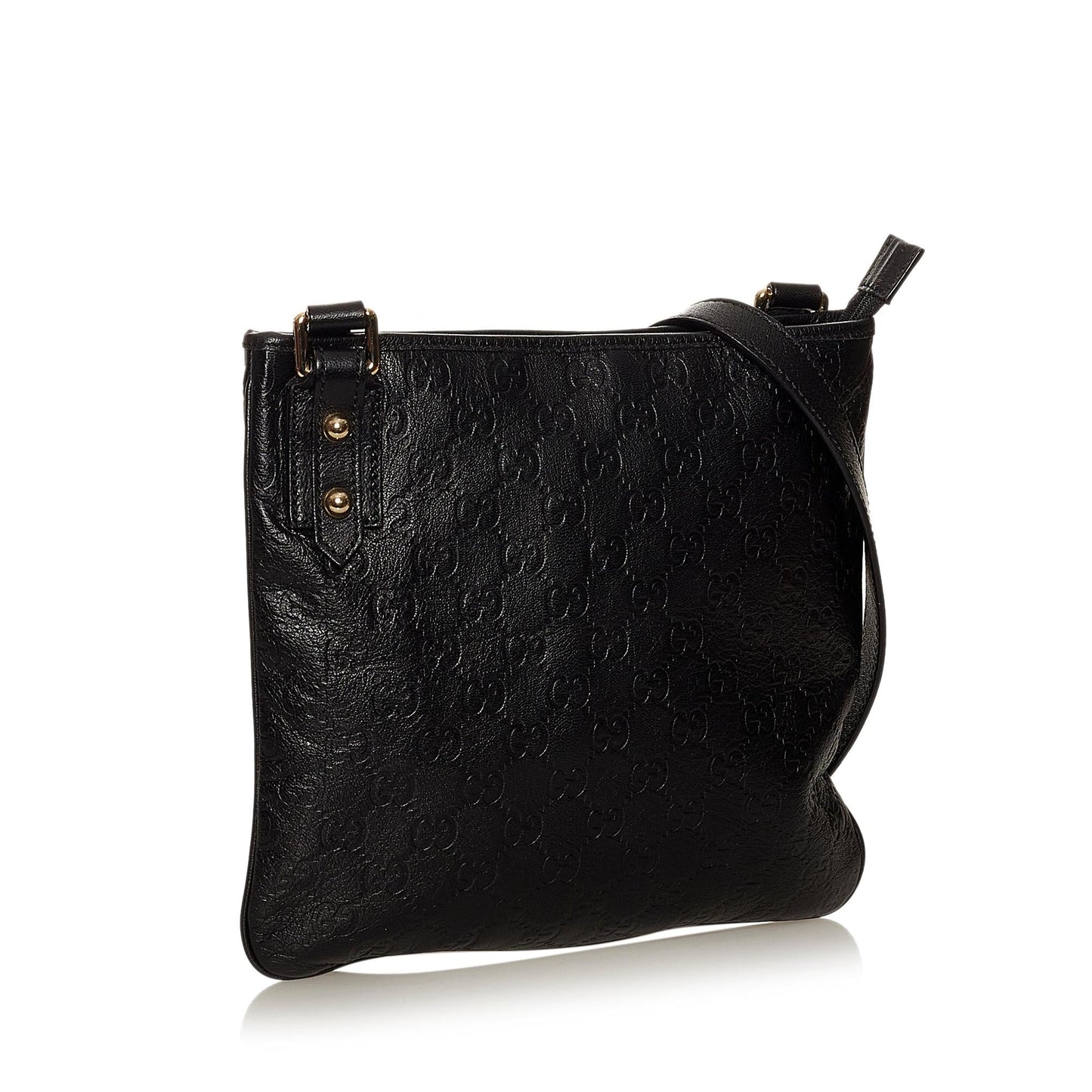 Gucci Guccissima SHG Calf Blue Crossbody Bag