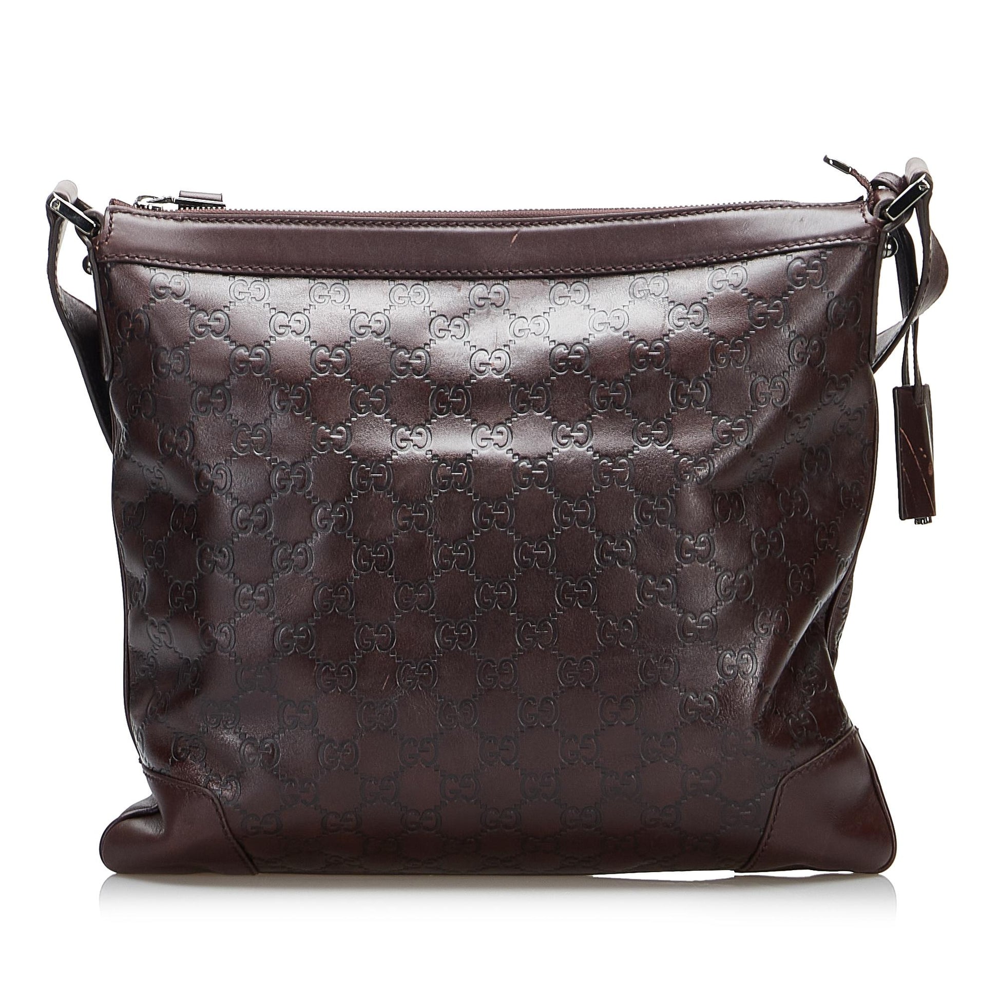 Gucci Guccissima SHG-WvF8Kk Calf Brown Crossbody Bag
