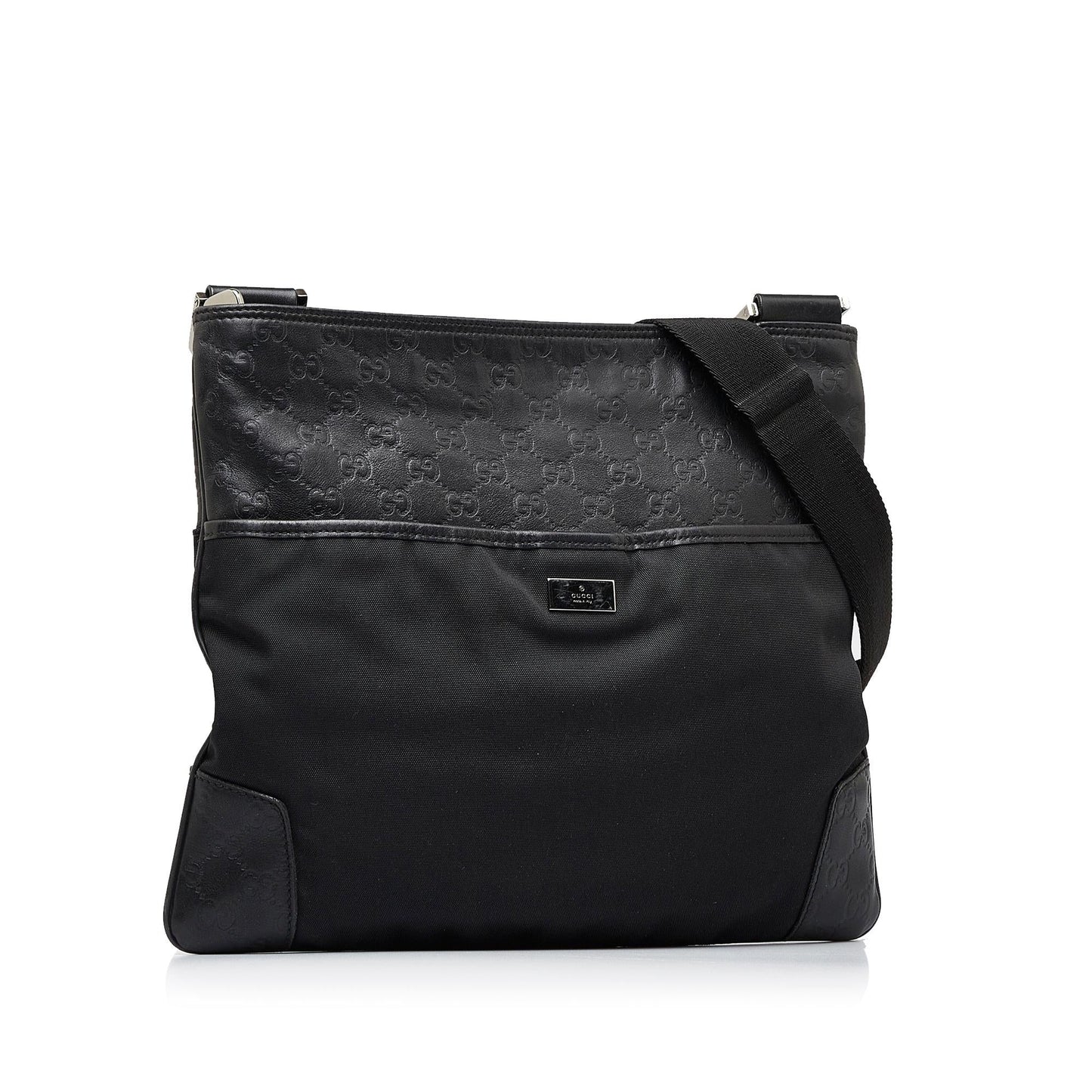 Gucci Guccissima SHG-szy6bv Calf Black Crossbody Bag