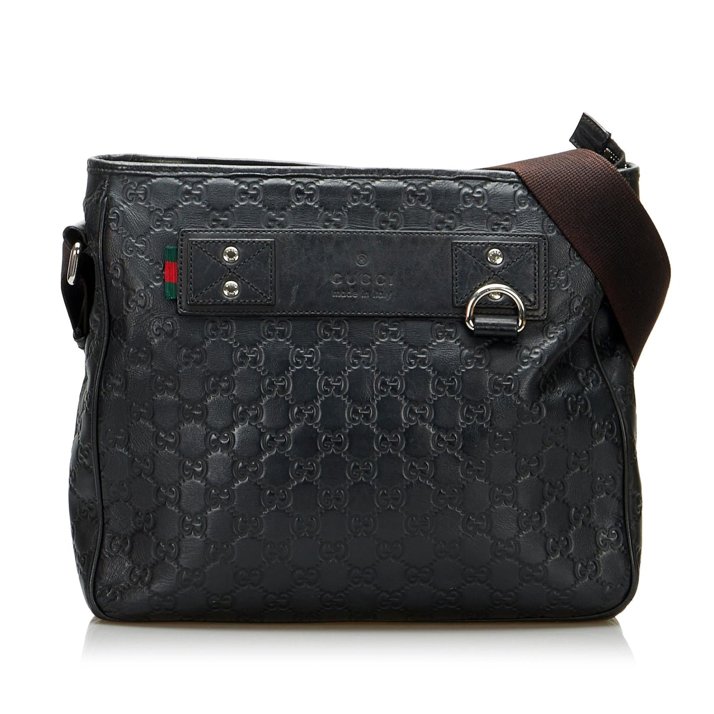 Gucci Guccissima SHG-p3IyZu Calf Black Crossbody Bag