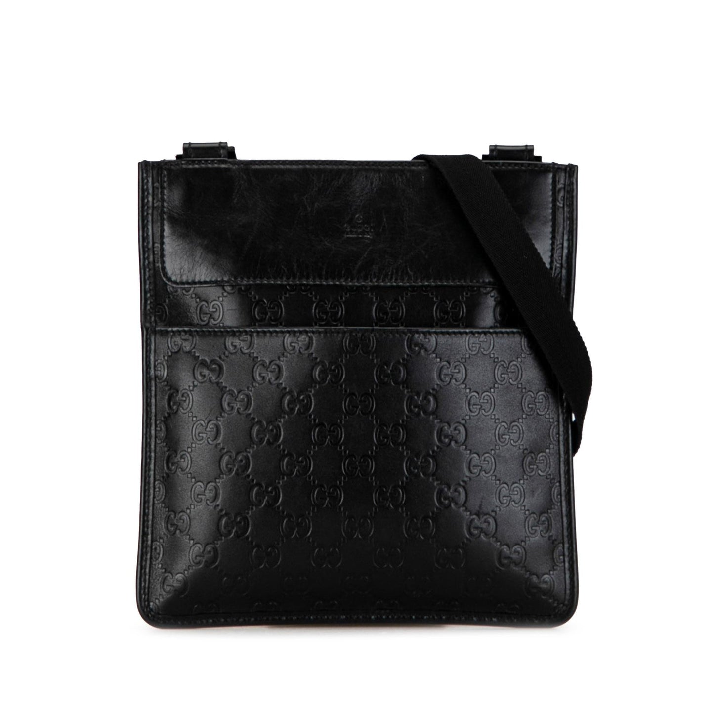Gucci Guccissima SHG-F0ZQbT Calf Black Crossbody Bag