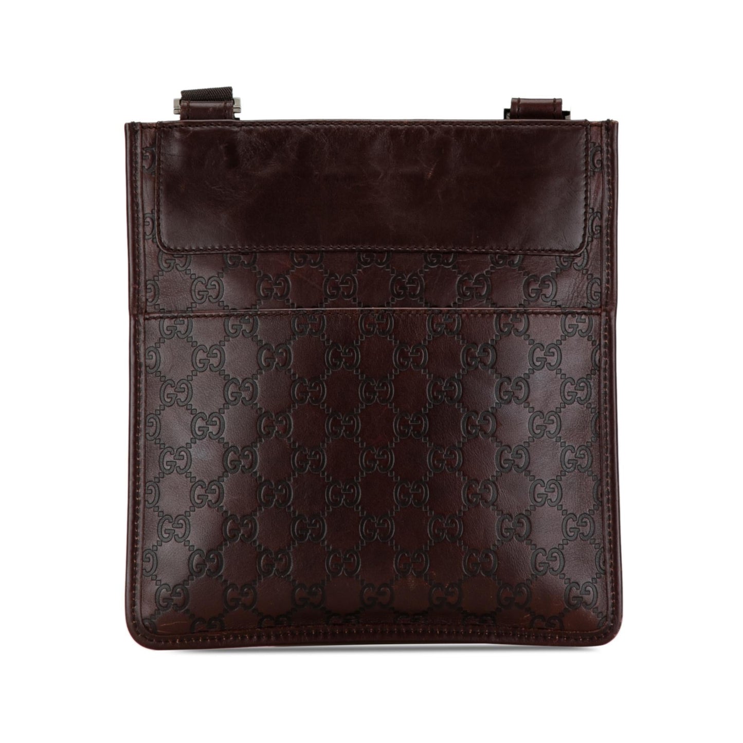Gucci Guccissima SHG-ABBGsh Calf Brown Crossbody Bag