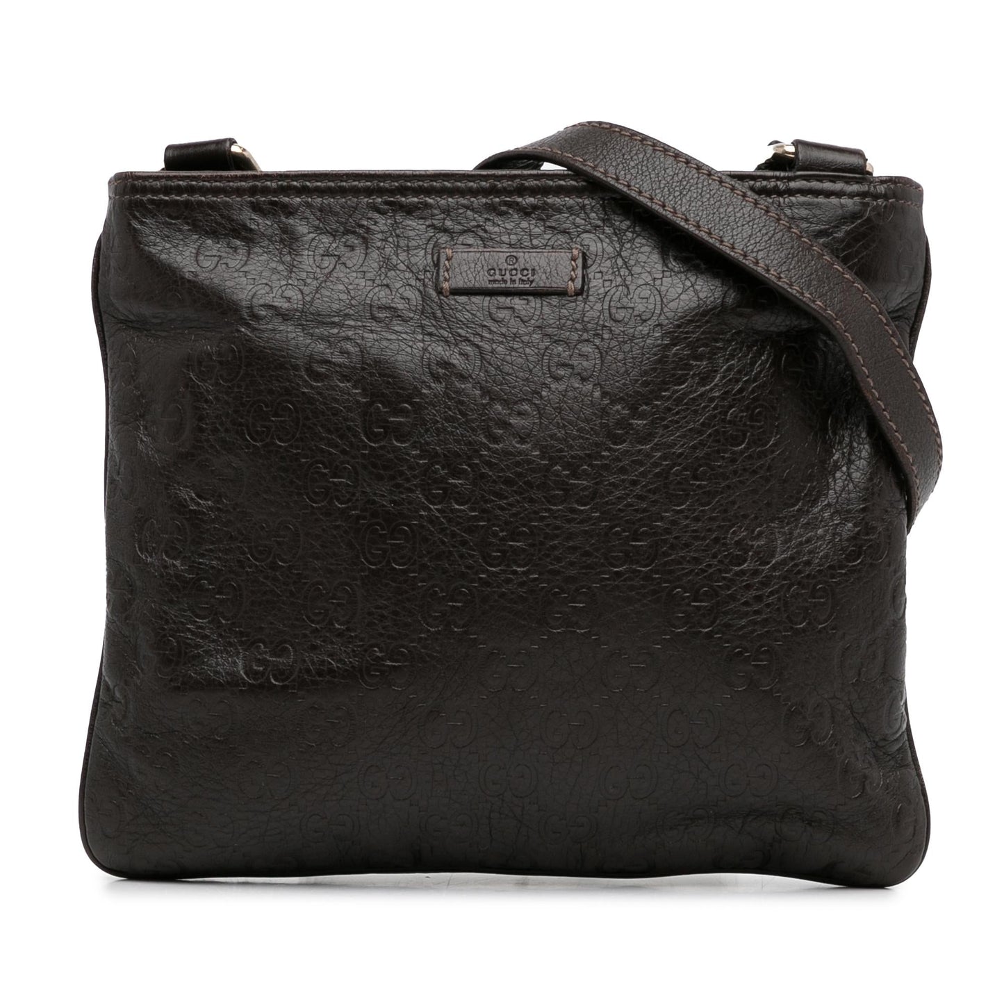 Gucci Guccissima SHG-vxGfe2 Calf Brown Crossbody Bag