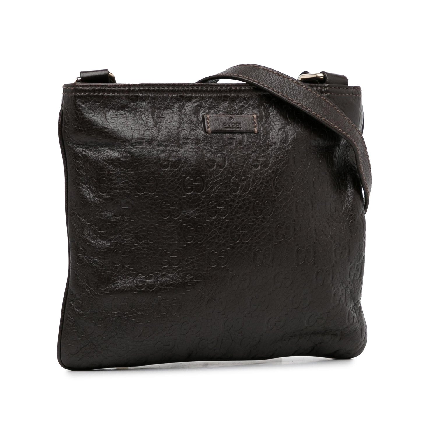 Gucci Guccissima SHG-vxGfe2 Calf Brown Crossbody Bag