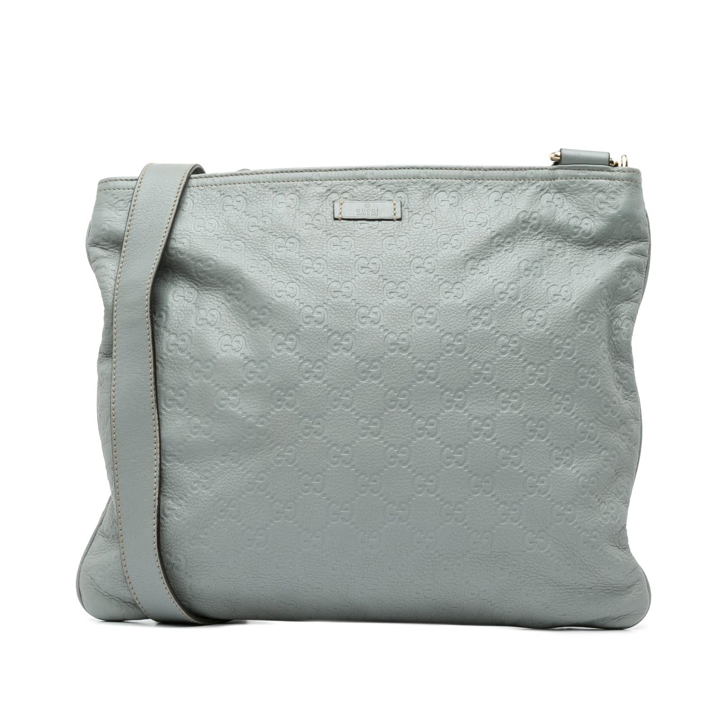 Gucci Guccissima Calf Grey Crossbody Bag