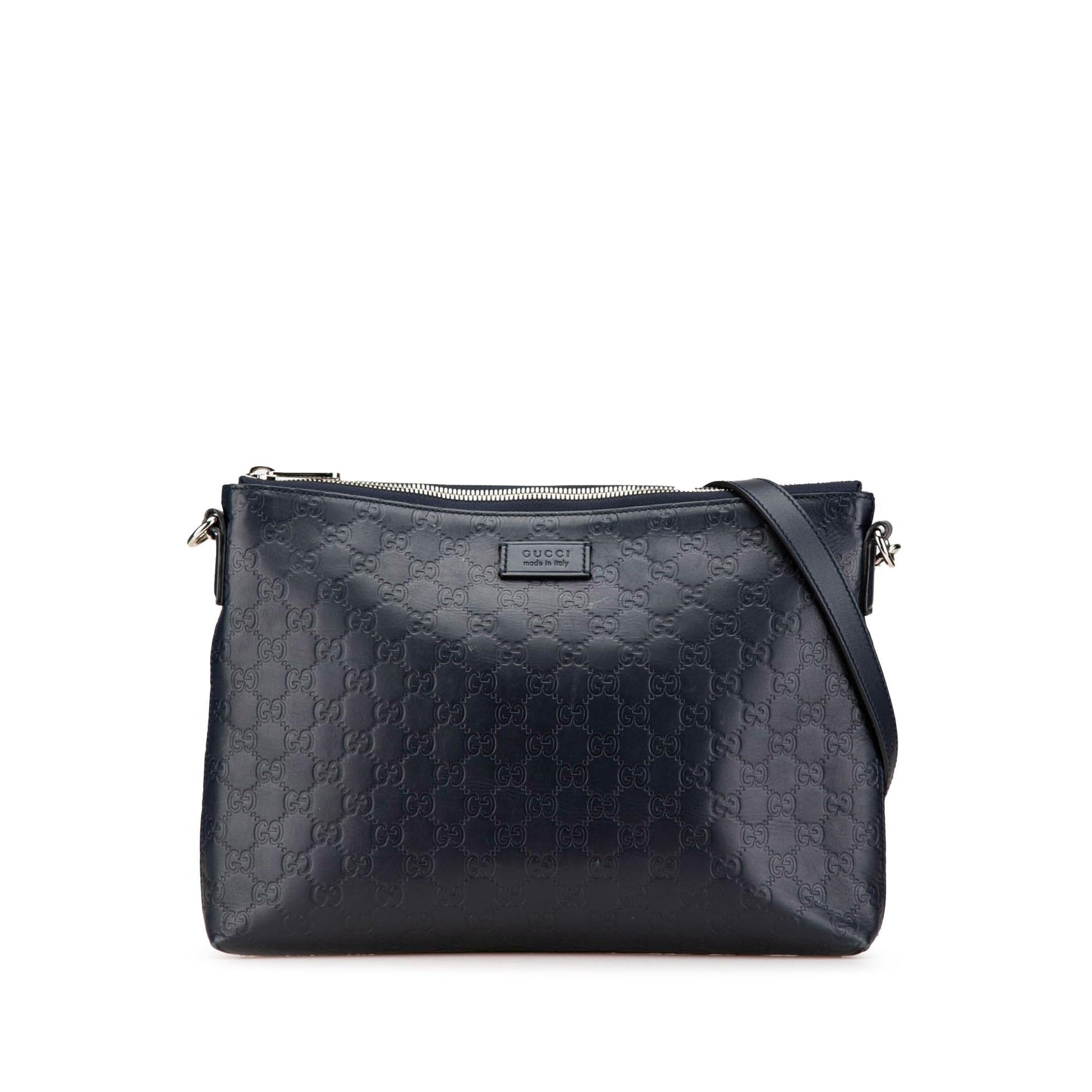 Gucci Guccissima Calf Black Crossbody Bag Guccissima Crossbody