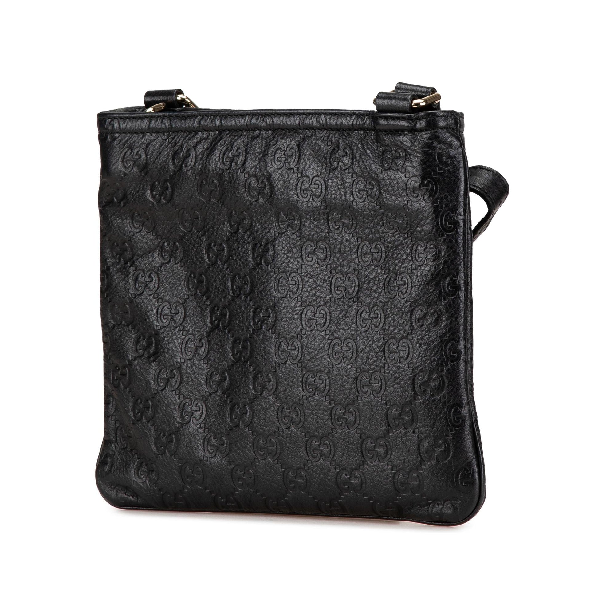 Gucci Guccissima Calf Black Crossbody Bag Crossbody 2