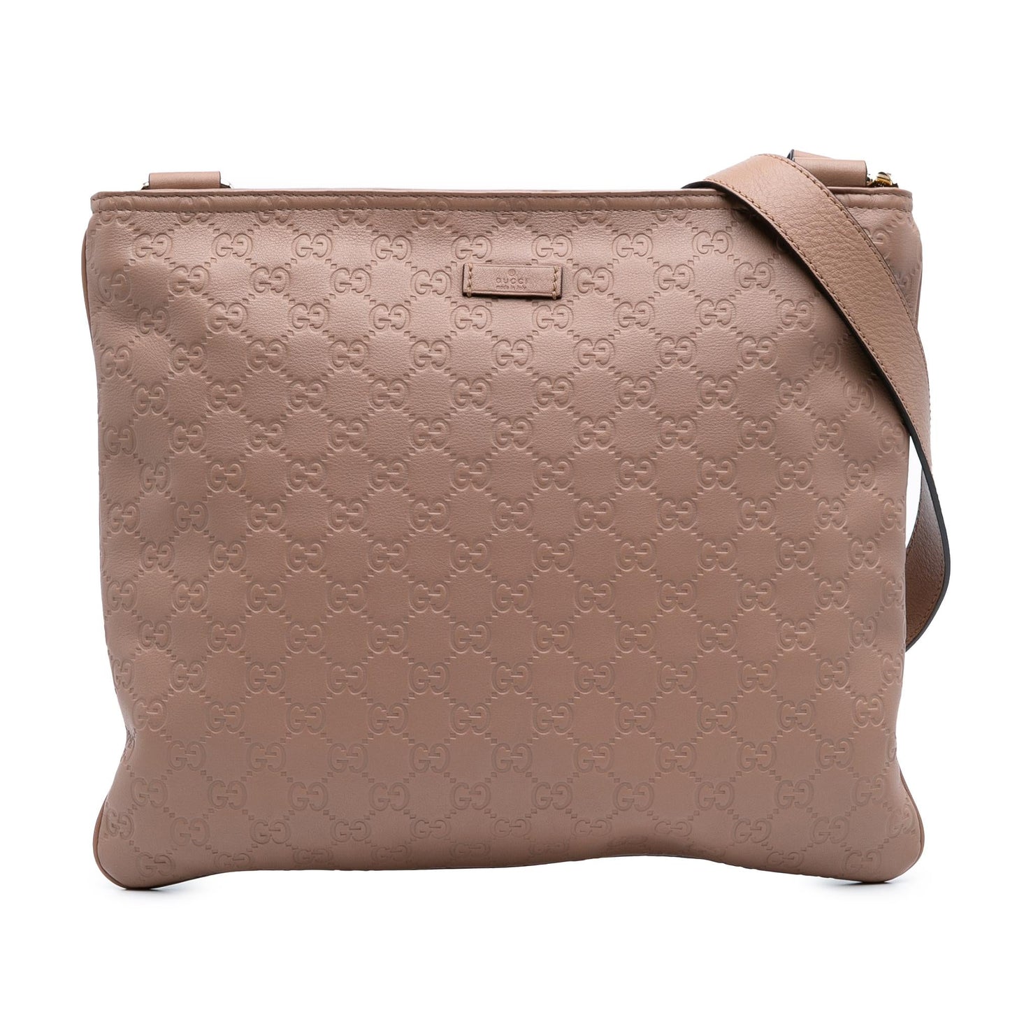 Gucci Guccissima Calf Brown Crossbody Bag