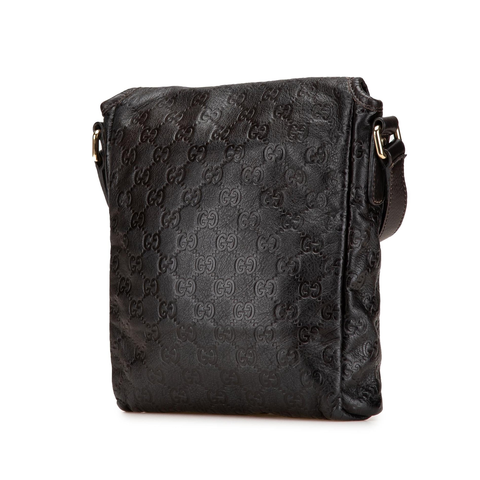 Gucci Guccissima Calf Brown Crossbody Bag Crossbody 8