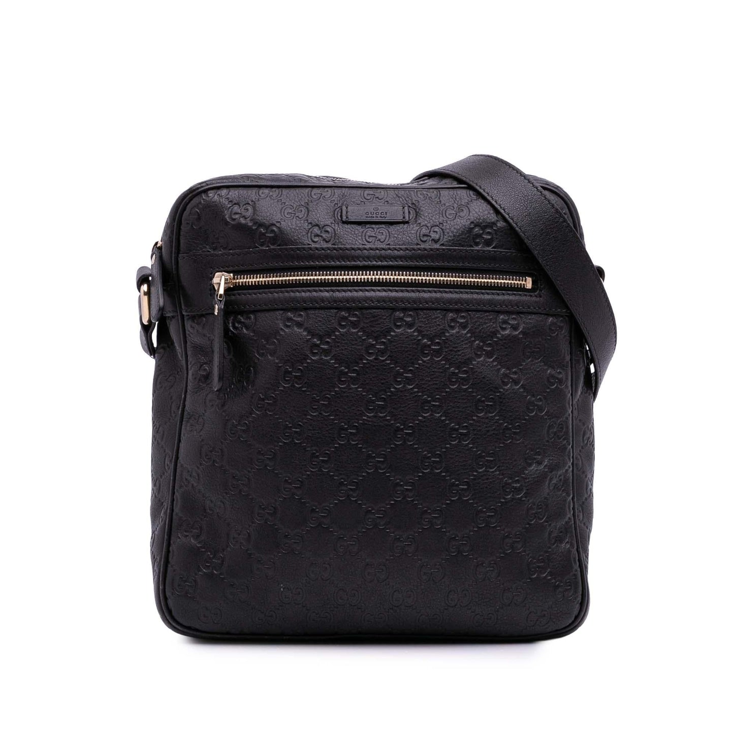 Gucci Guccissima Calf Black Crossbody Bag Crossbody 10
