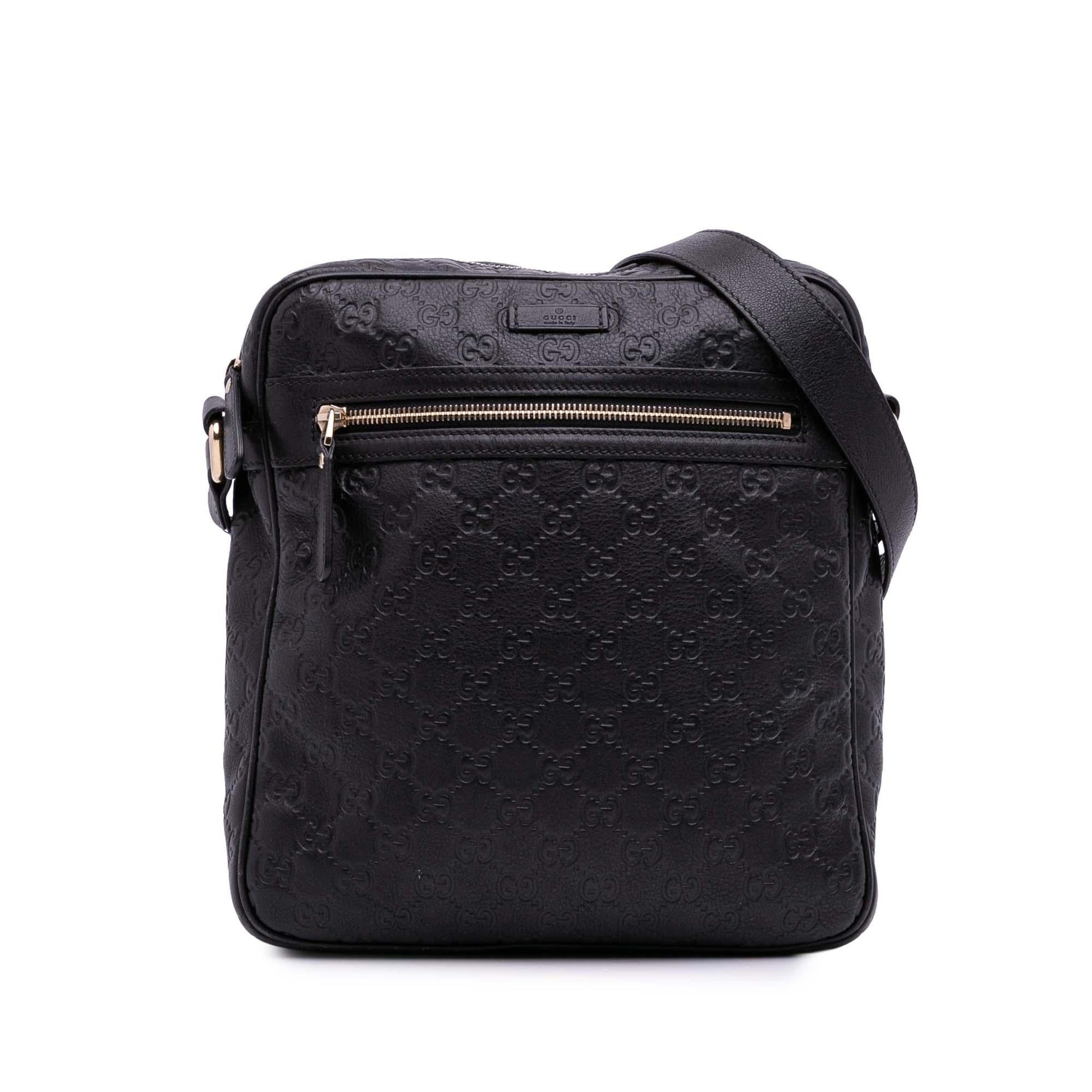 Gucci Guccissima Calf Black Crossbody Bag Crossbody 10