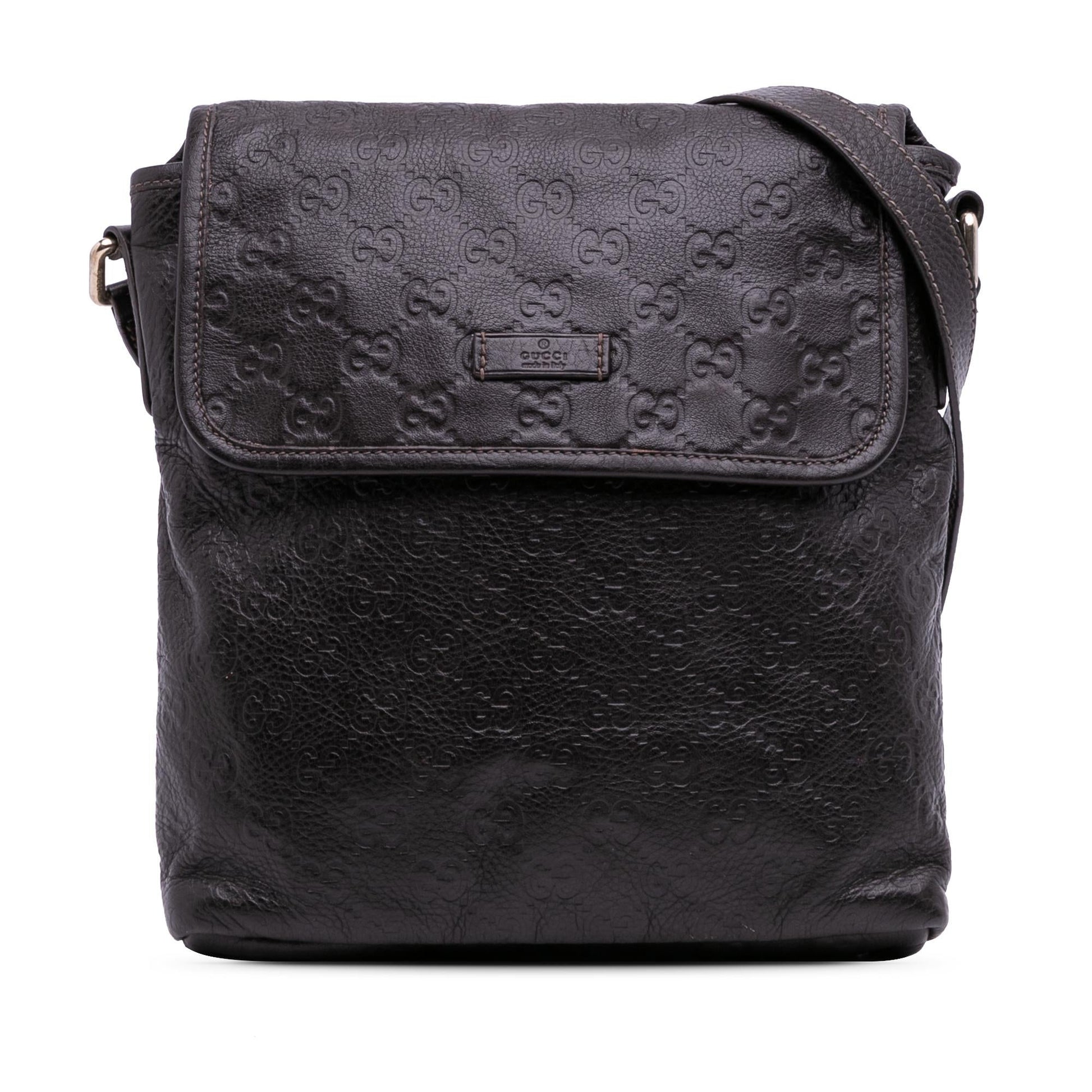 Gucci Guccissima Calf Brown Crossbody Bag Crossbody 11