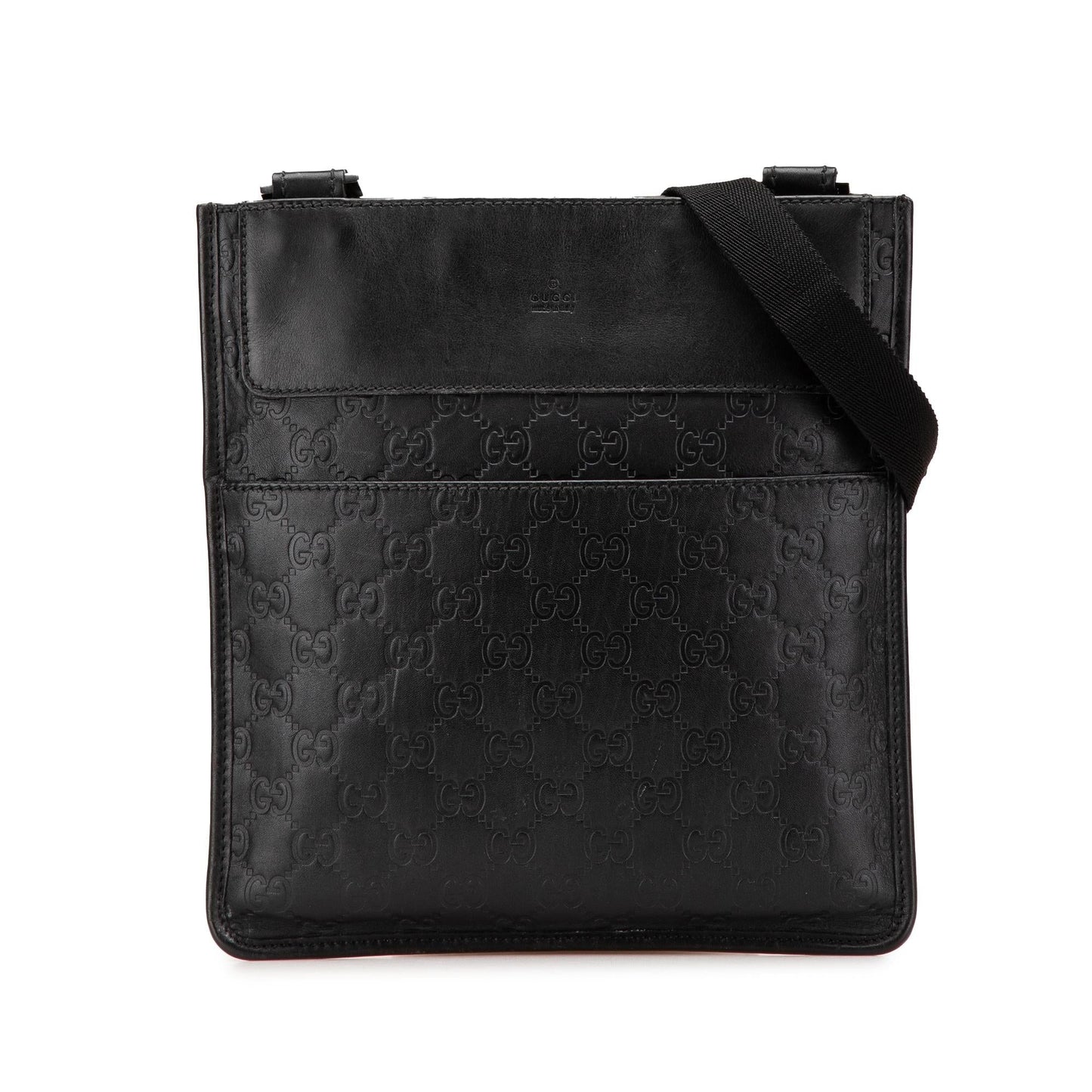 Gucci Guccissima Calf Black Crossbody Bag Crossbody 14