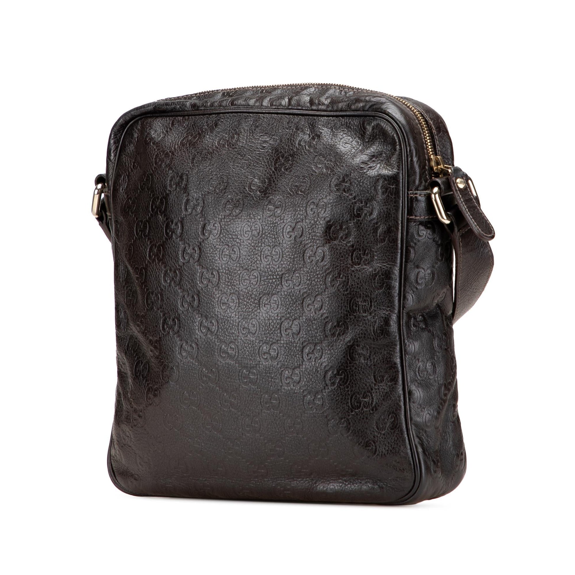 Gucci Guccissima Calf Brown Crossbody Bag Crossbody 12