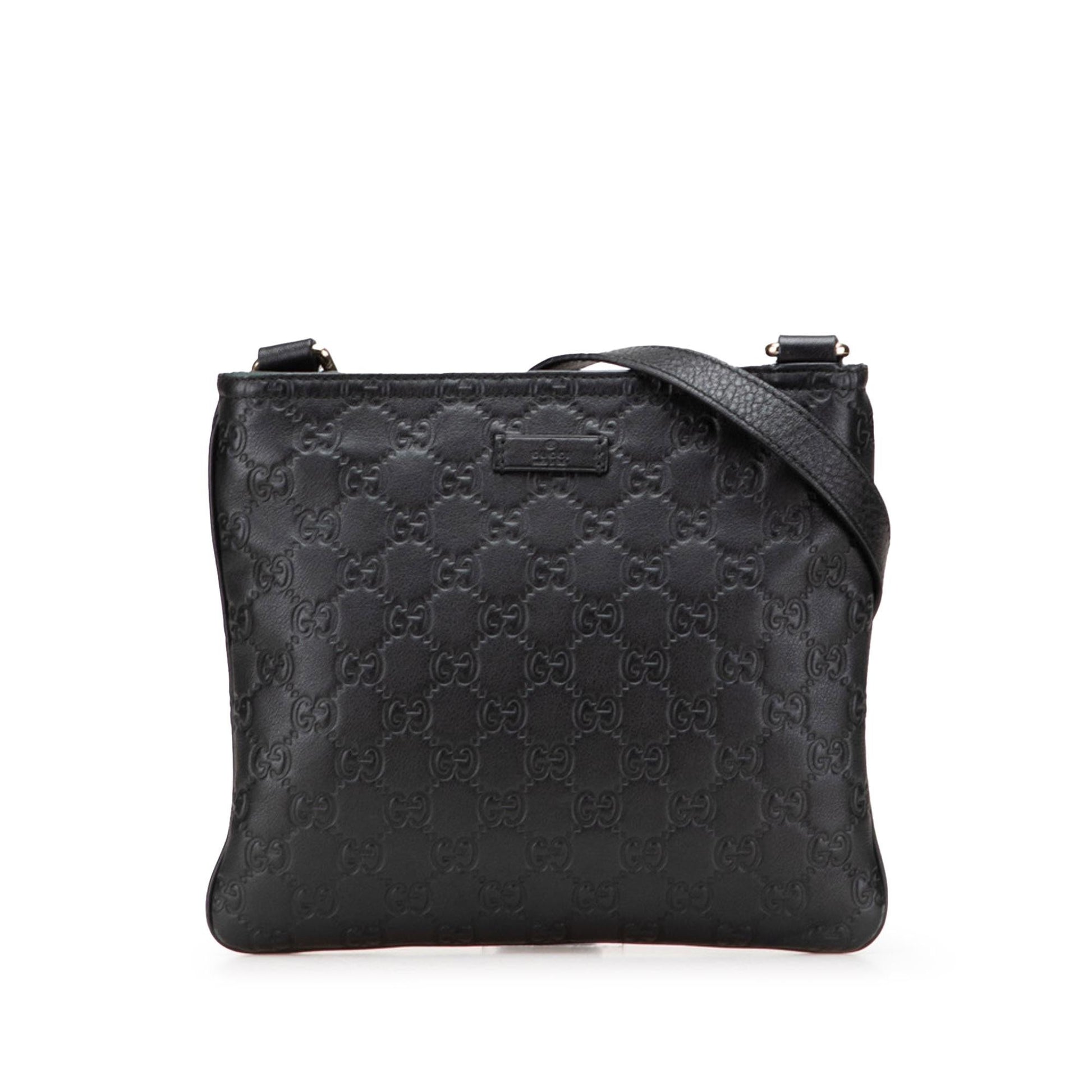 Gucci Guccissima Calf Black Crossbody Bag Crossbody 16