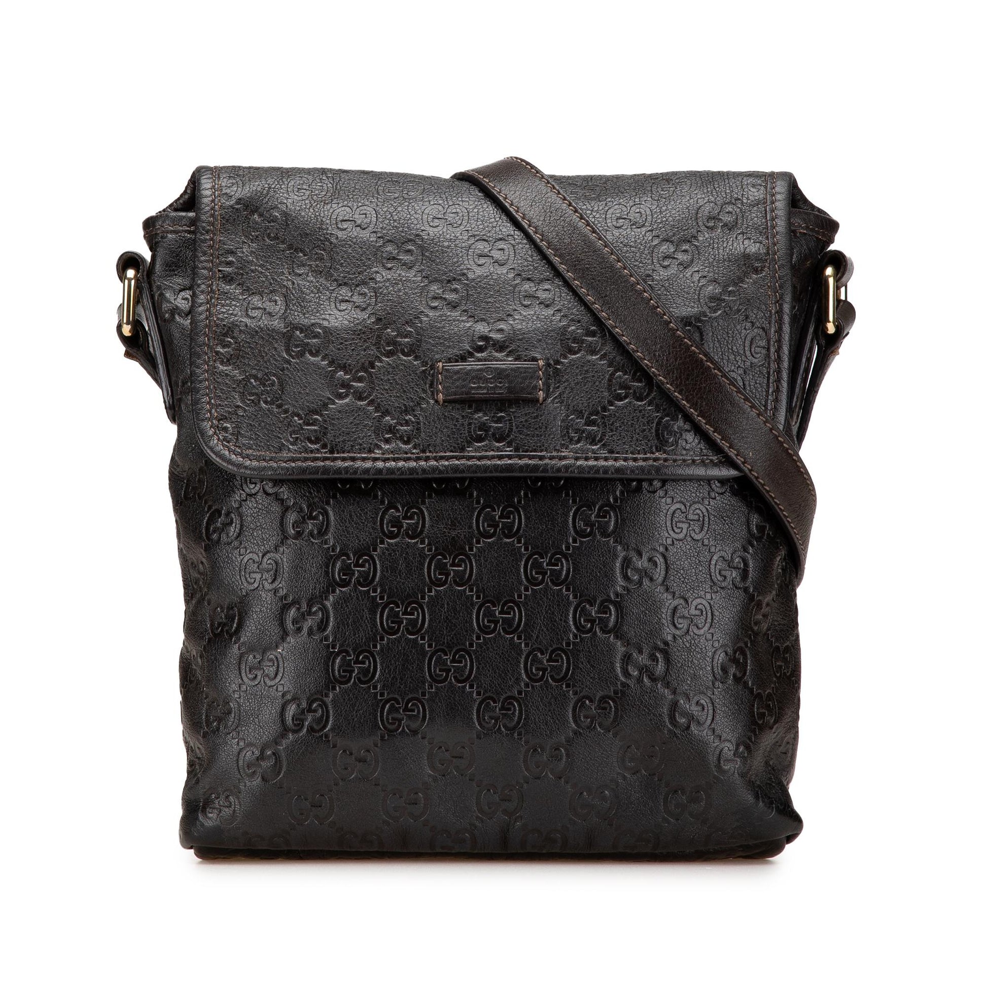 Gucci Guccissima Calf Brown Crossbody Bag Crossbody 17