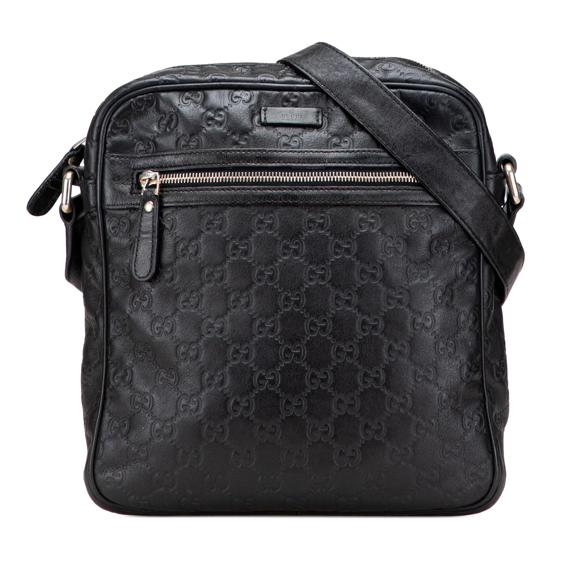 Gucci Guccissima Calf Black Crossbody Bag Crossbody 18