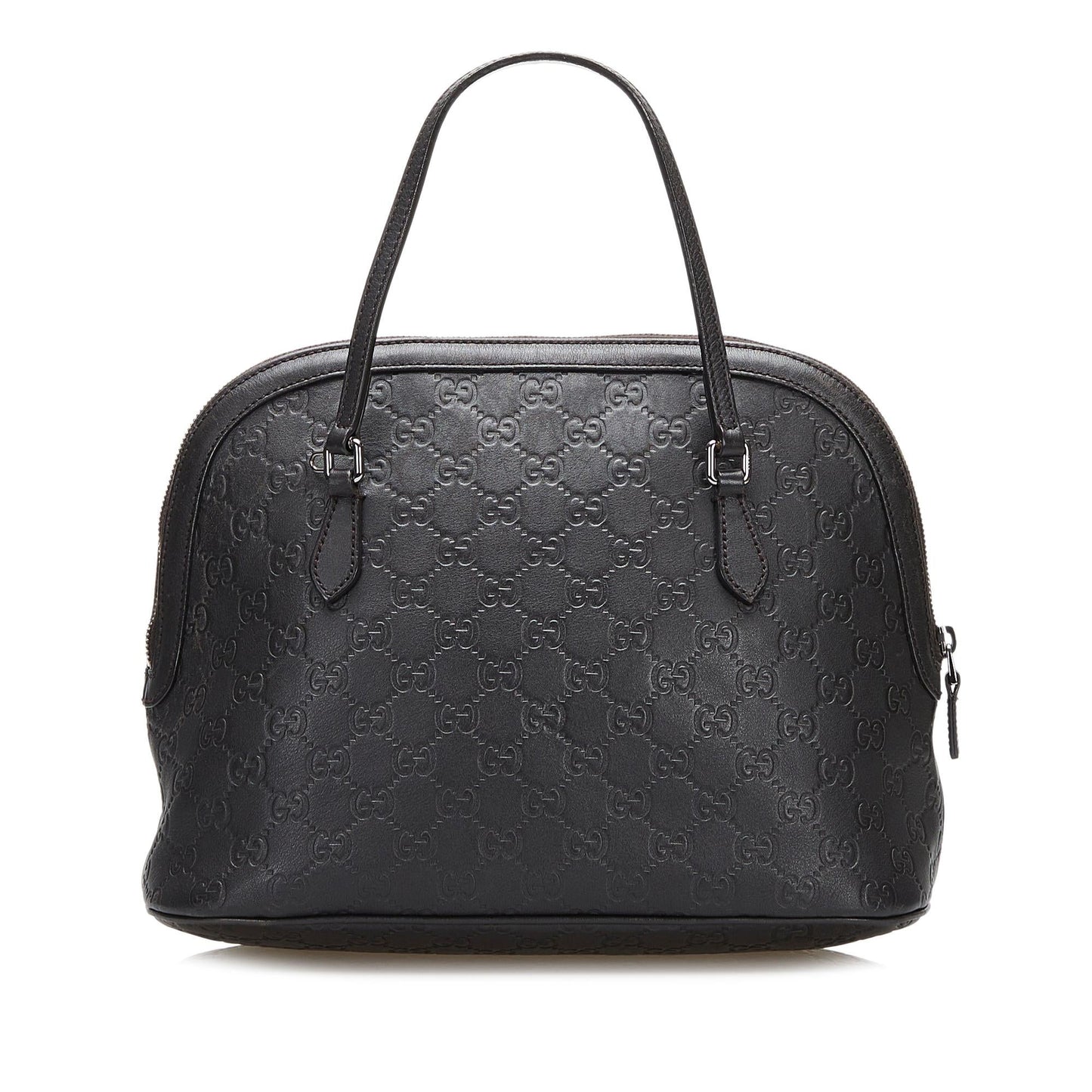 Gucci Guccissima Dome SHG-qBJb0v Calf Black Satchel Bag