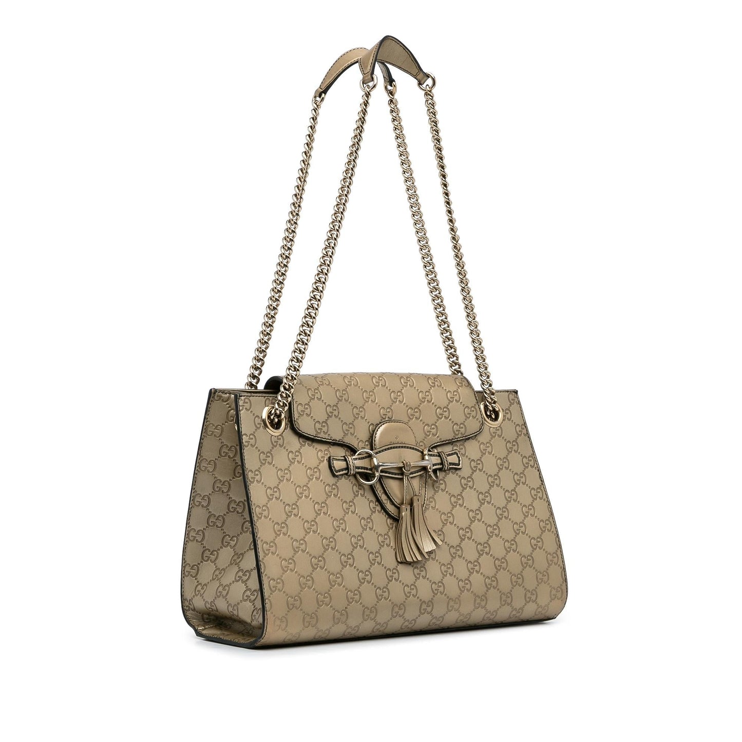 Gucci Guccissima Emily SHG-RFwiJ3 Calf Gold Shoulder Bag
