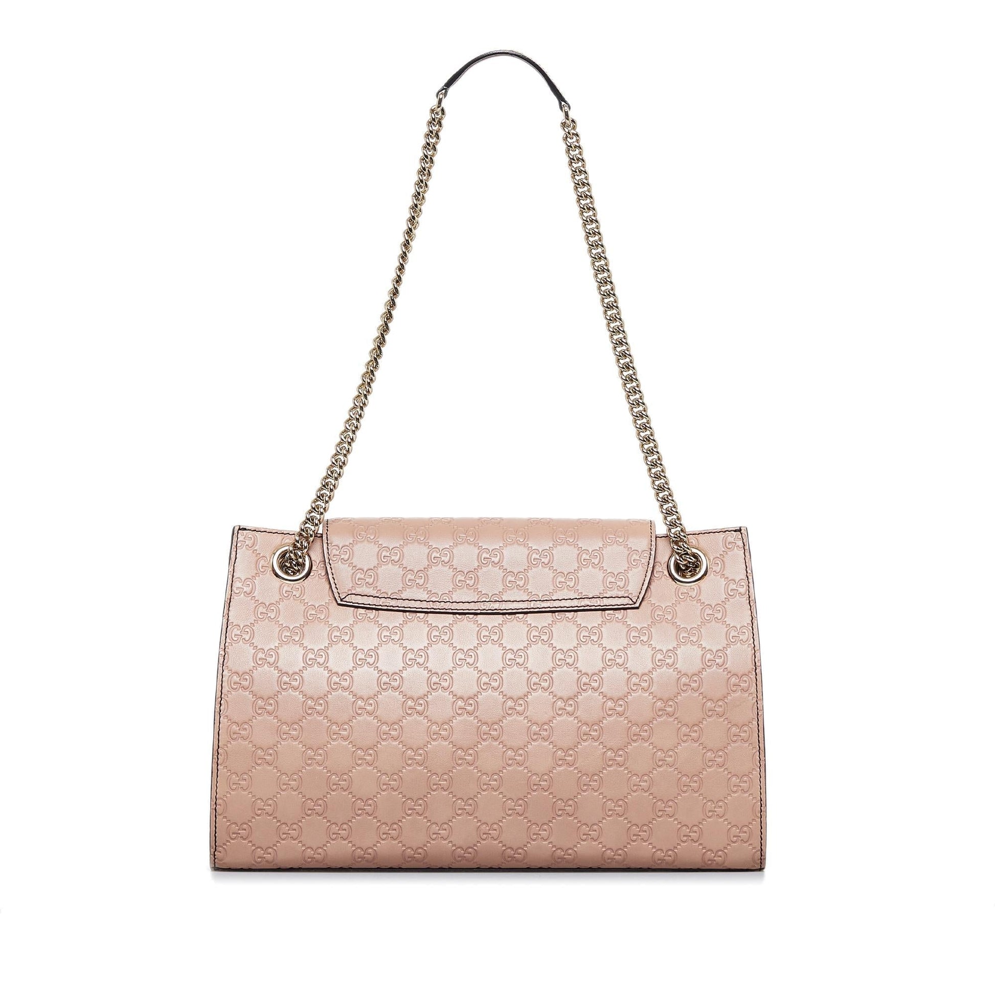 Gucci Guccissima Emily SHG-w0AWuz Calf Pink Shoulder Bag