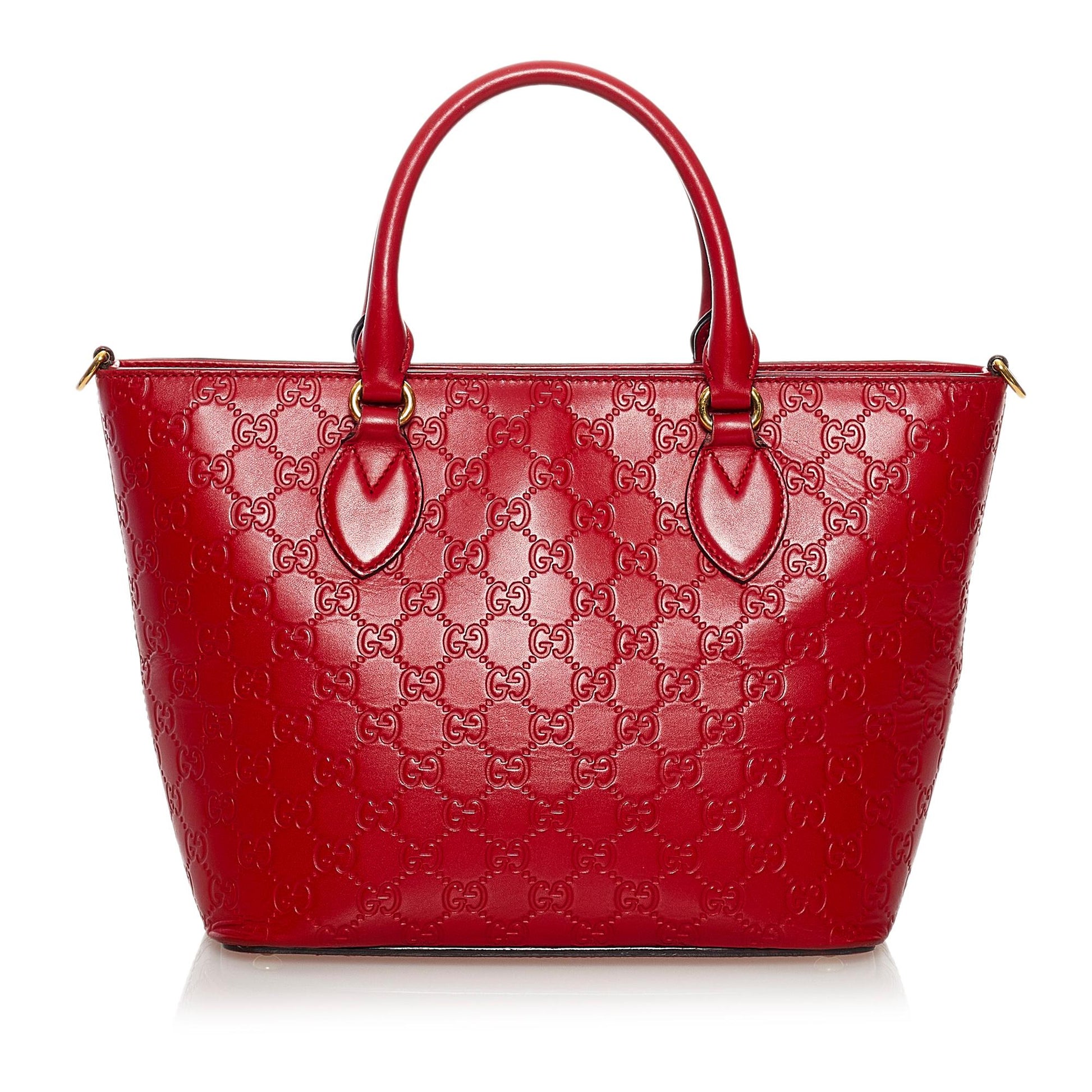 Gucci Guccissima SHG Calf Red Satchel Bag