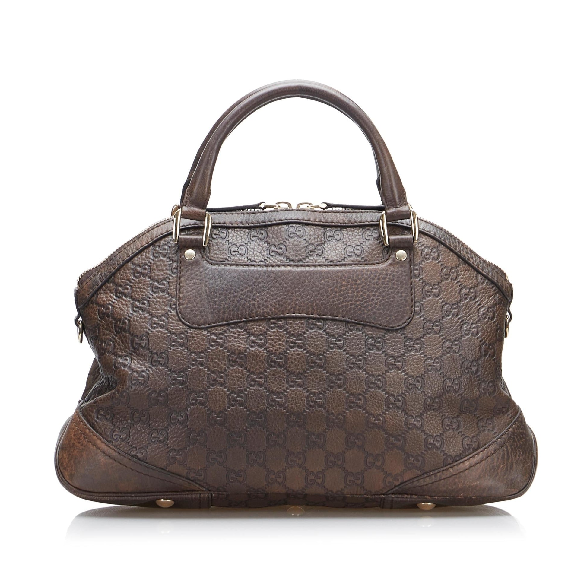 Gucci Guccissima Horsebit Catherine SHG-ZAtsDg Calf Brown Satchel Bag