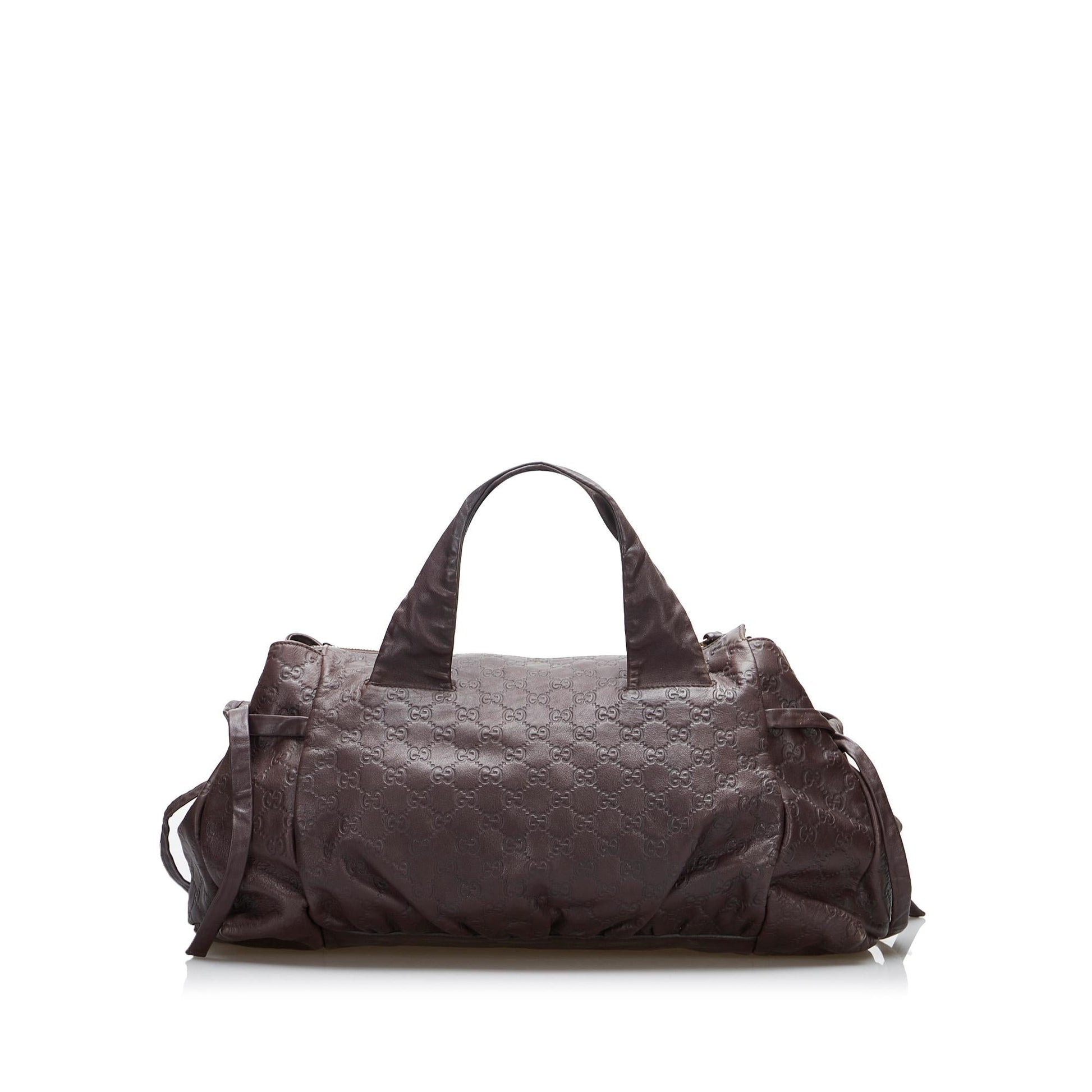Gucci Guccissima Hysteria SHG-yscHYb Calf Brown Satchel Bag