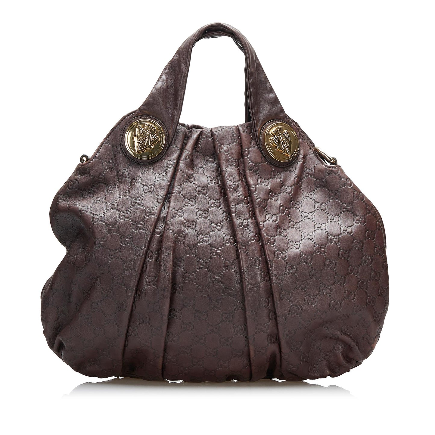 Gucci Guccissima Hysteria SHG-RxCC11 Calf Brown Satchel Bag