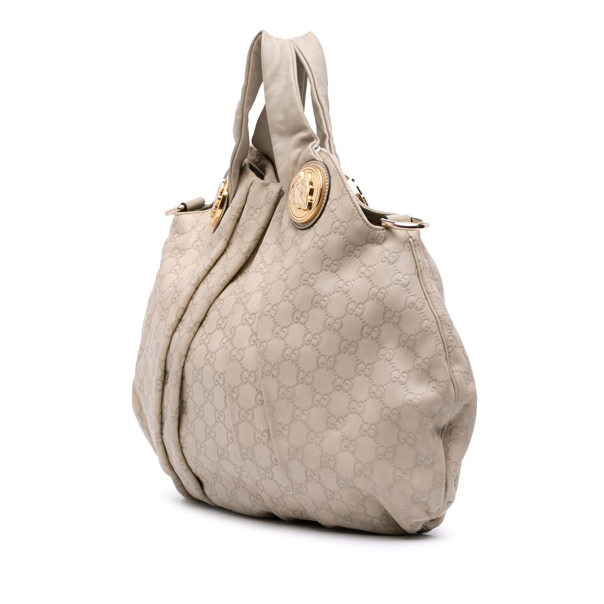 Gucci Guccissima Hysteria Calf Brown Satchel Bag