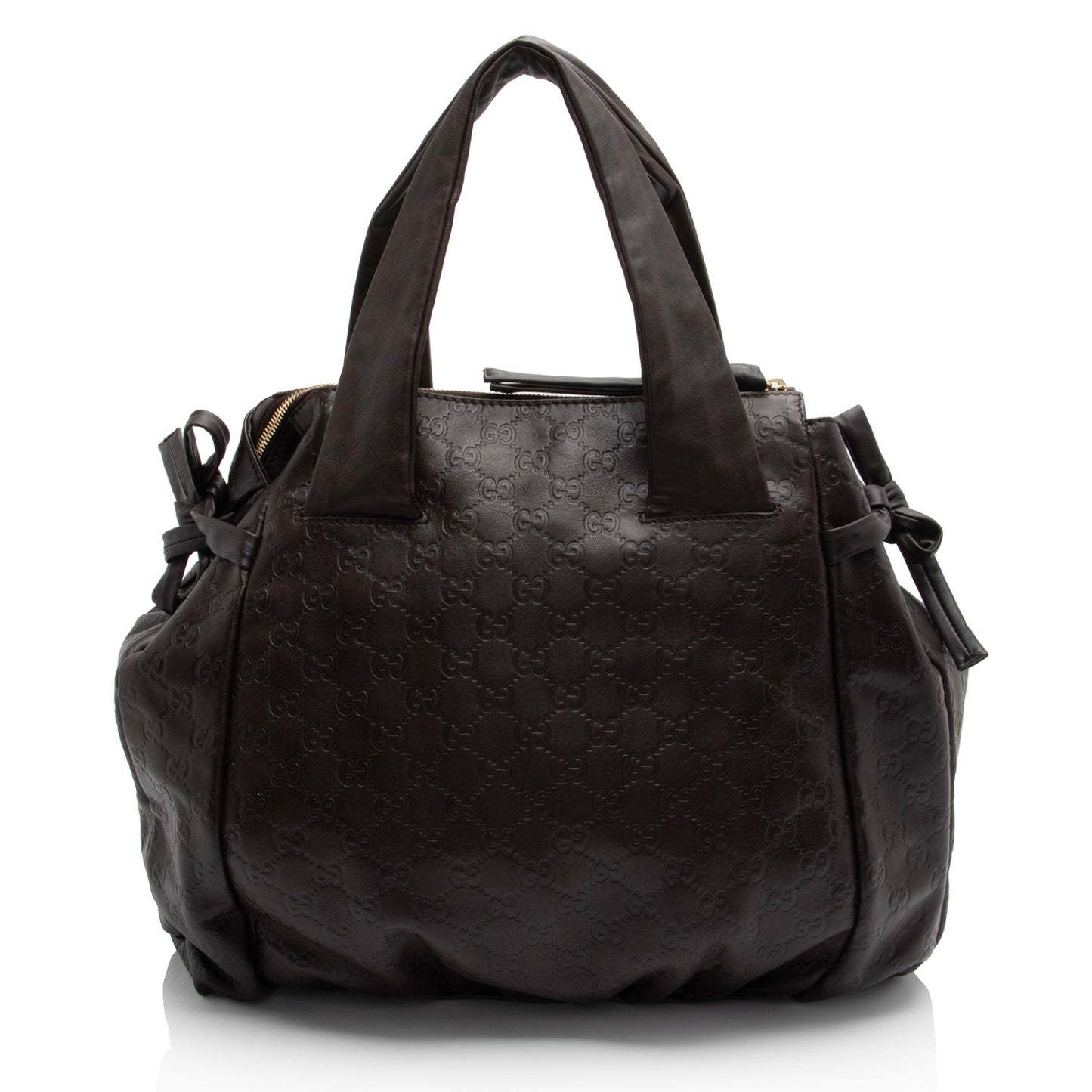Gucci Guccissima Hysteria SHF-U9A7KY Leather Brown Tote Bag