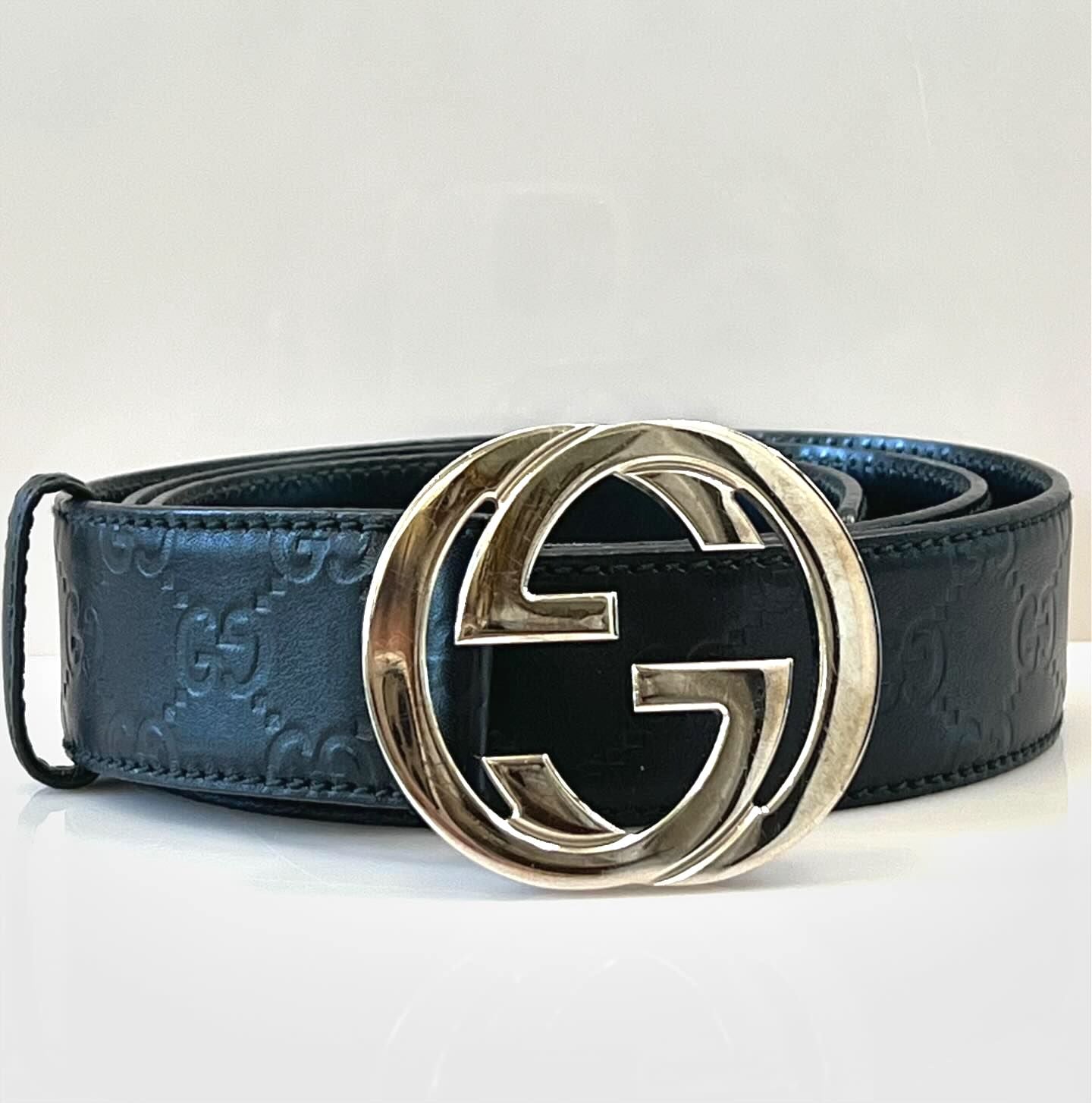 Gucci G Leather Belt