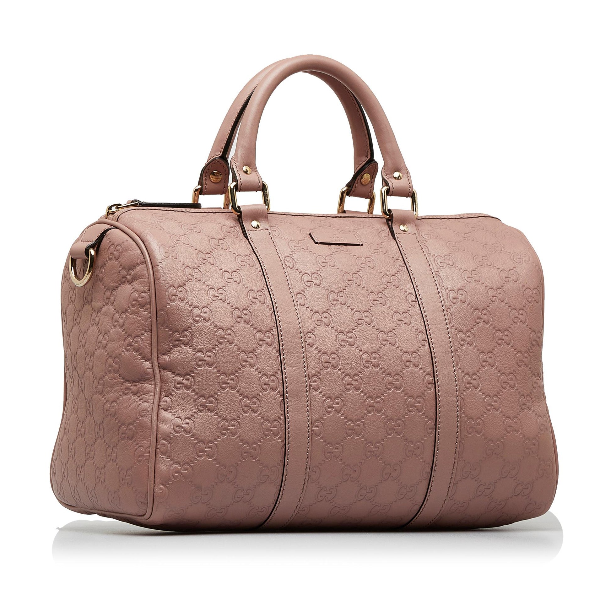Gucci Guccissima Joy Boston SHG-6pGRd1 Calf Pink Satchel Bag