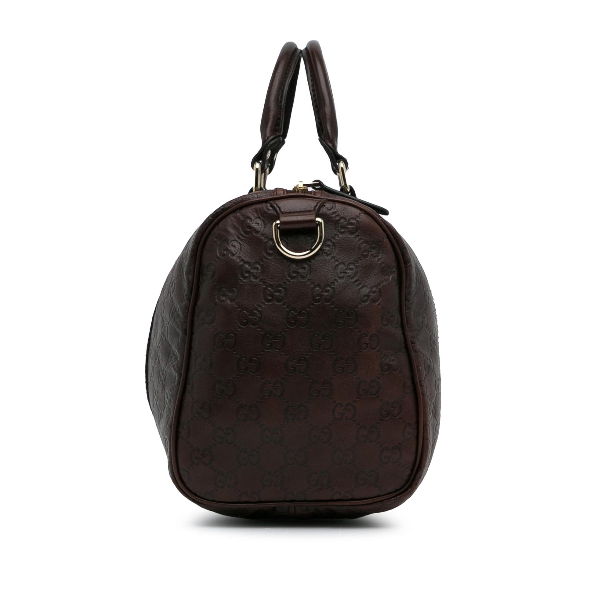 Gucci Guccissima Joy Boston SHG-u6FpjZ Calf Brown Satchel Bag