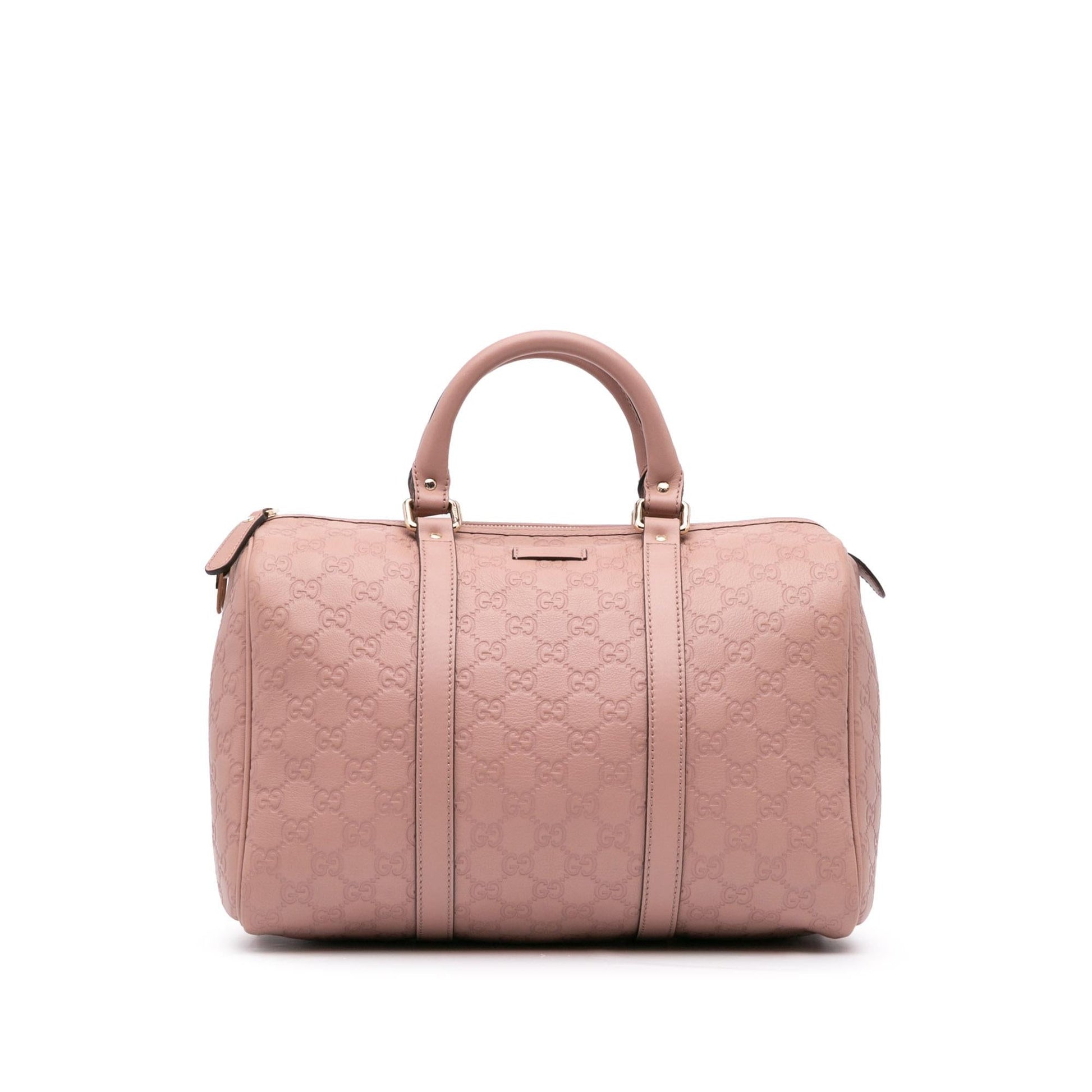 Gucci Guccissima Joy Boston Calf Pink Satchel Bag