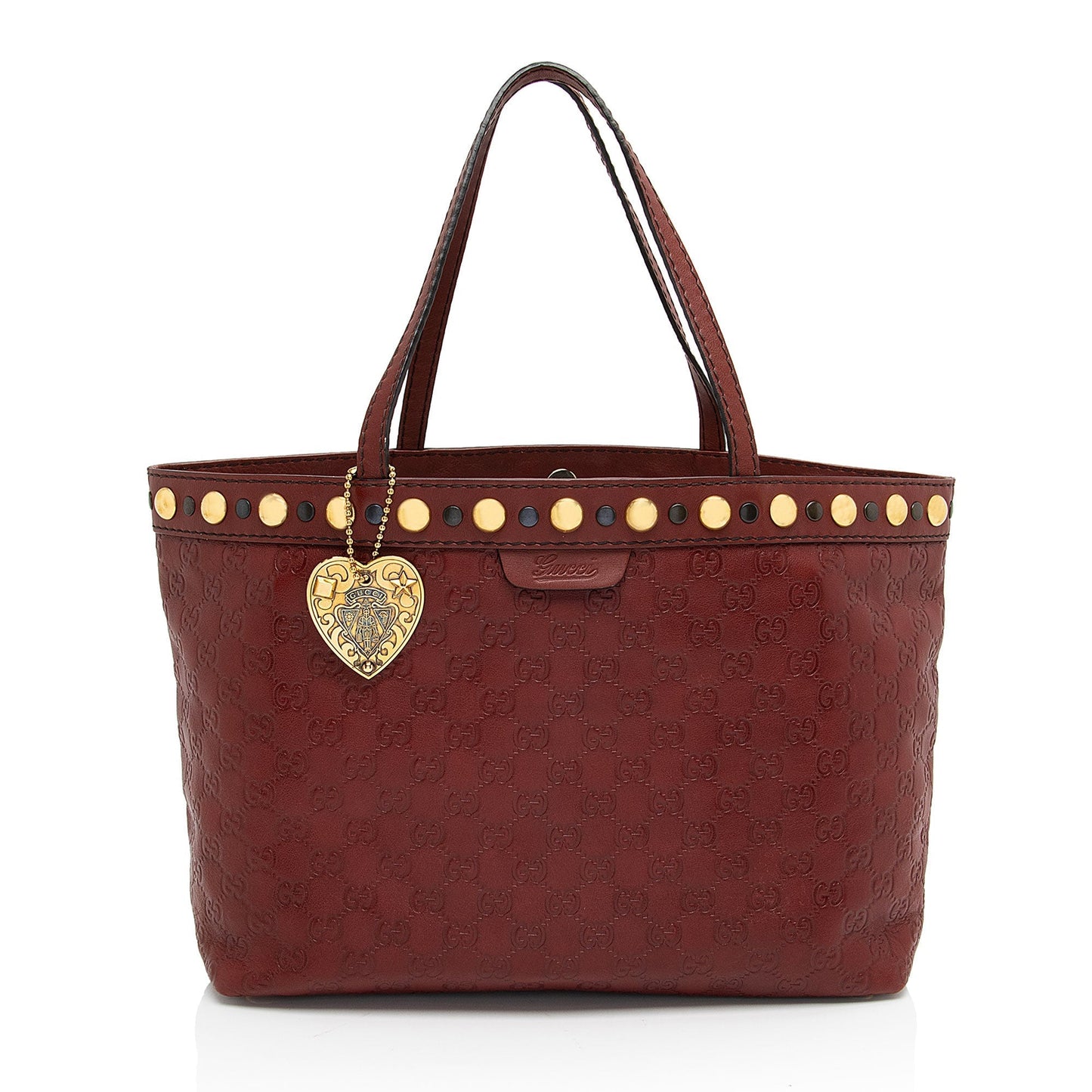 Gucci Guccissima Babouska SHF-wM3Ki7 Leather Red Medium Tote Bag