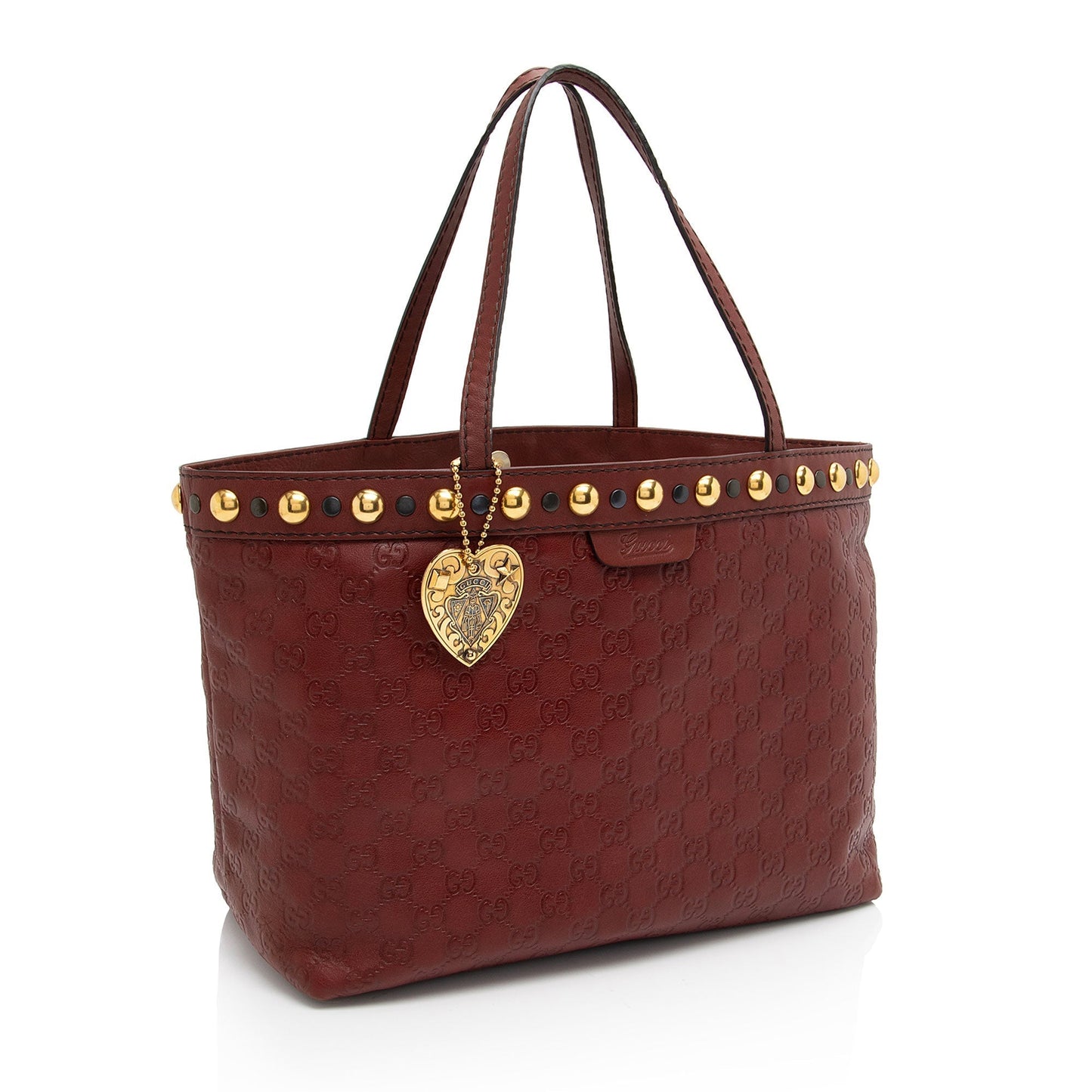 Gucci Guccissima Babouska SHF-wM3Ki7 Leather Red Medium Tote Bag
