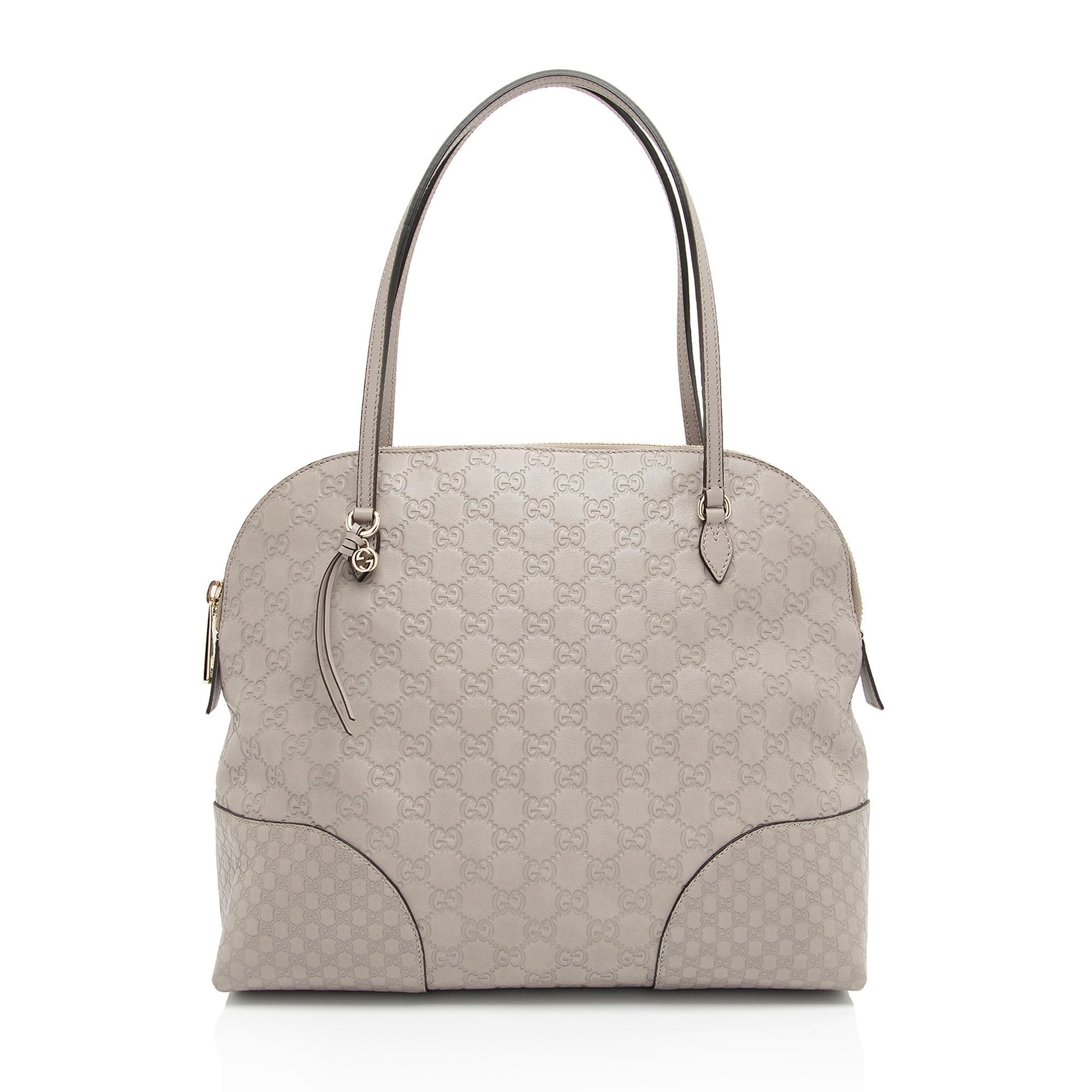 Gucci Guccissima Bree SHF-qXXyCM Leather Grey Small Shoulder Bag